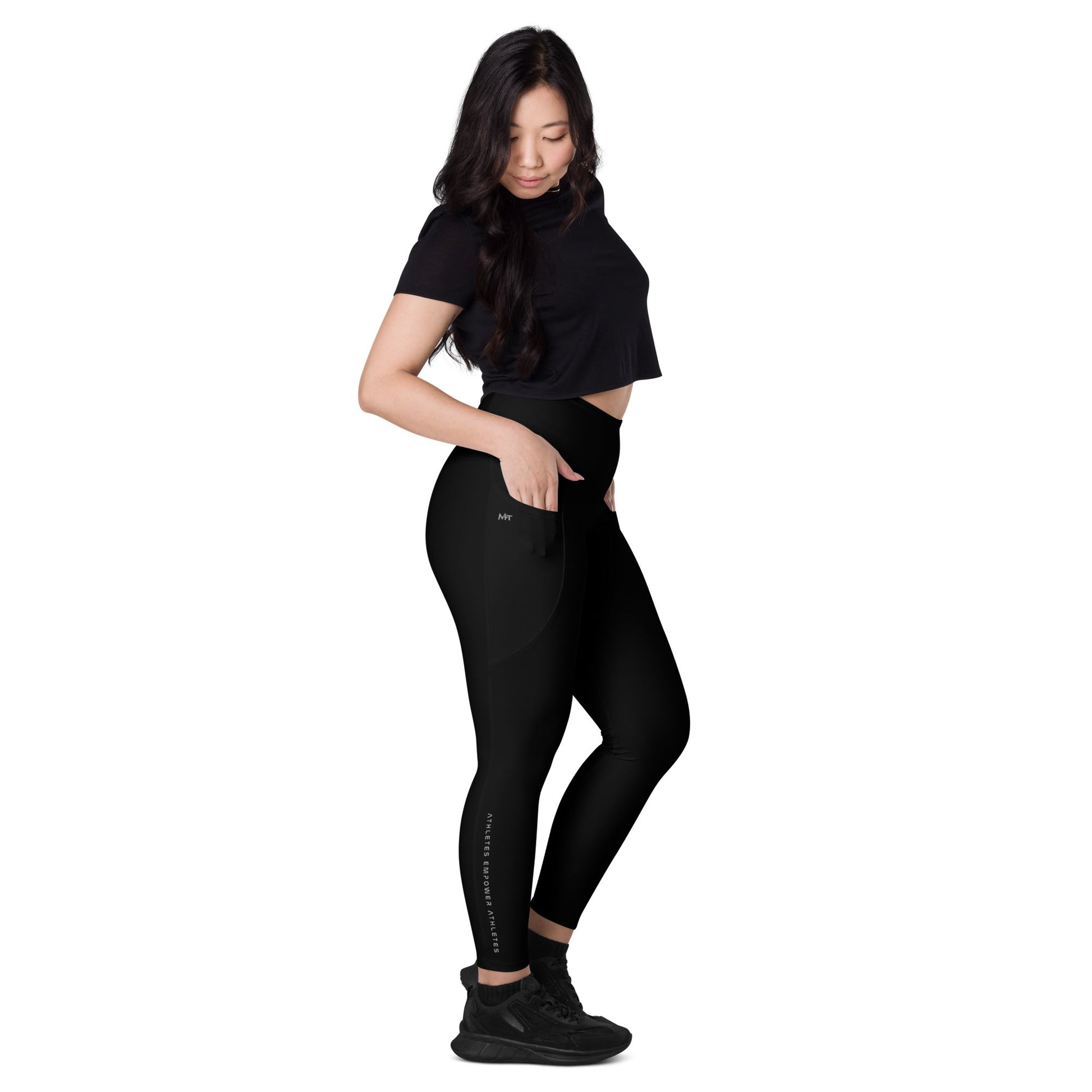 Athletes Empower Athletes - Leggings with pockets by DarkByteGear