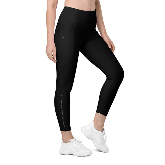 Athletes Empower Athletes - Leggings with pockets by DarkByteGear