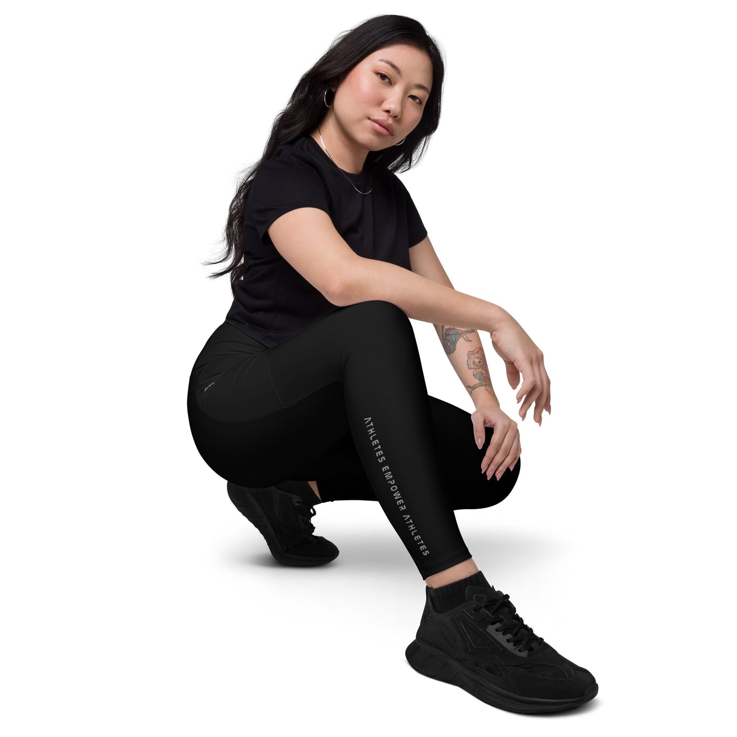 Athletes Empower Athletes - Leggings with pockets by DarkByteGear