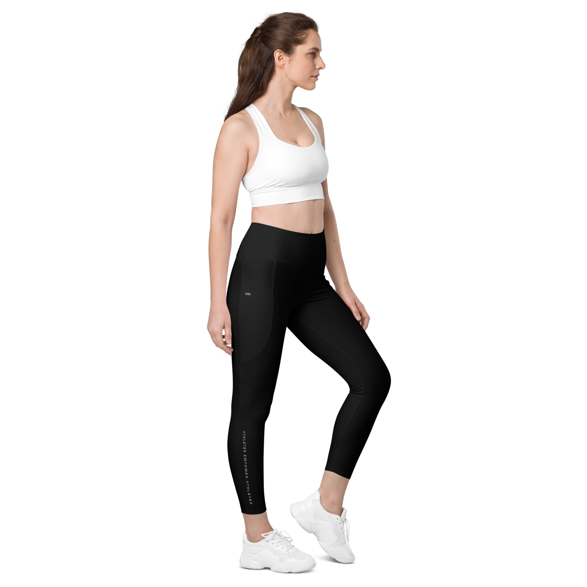 Athletes Empower Athletes - Leggings with pockets by DarkByteGear