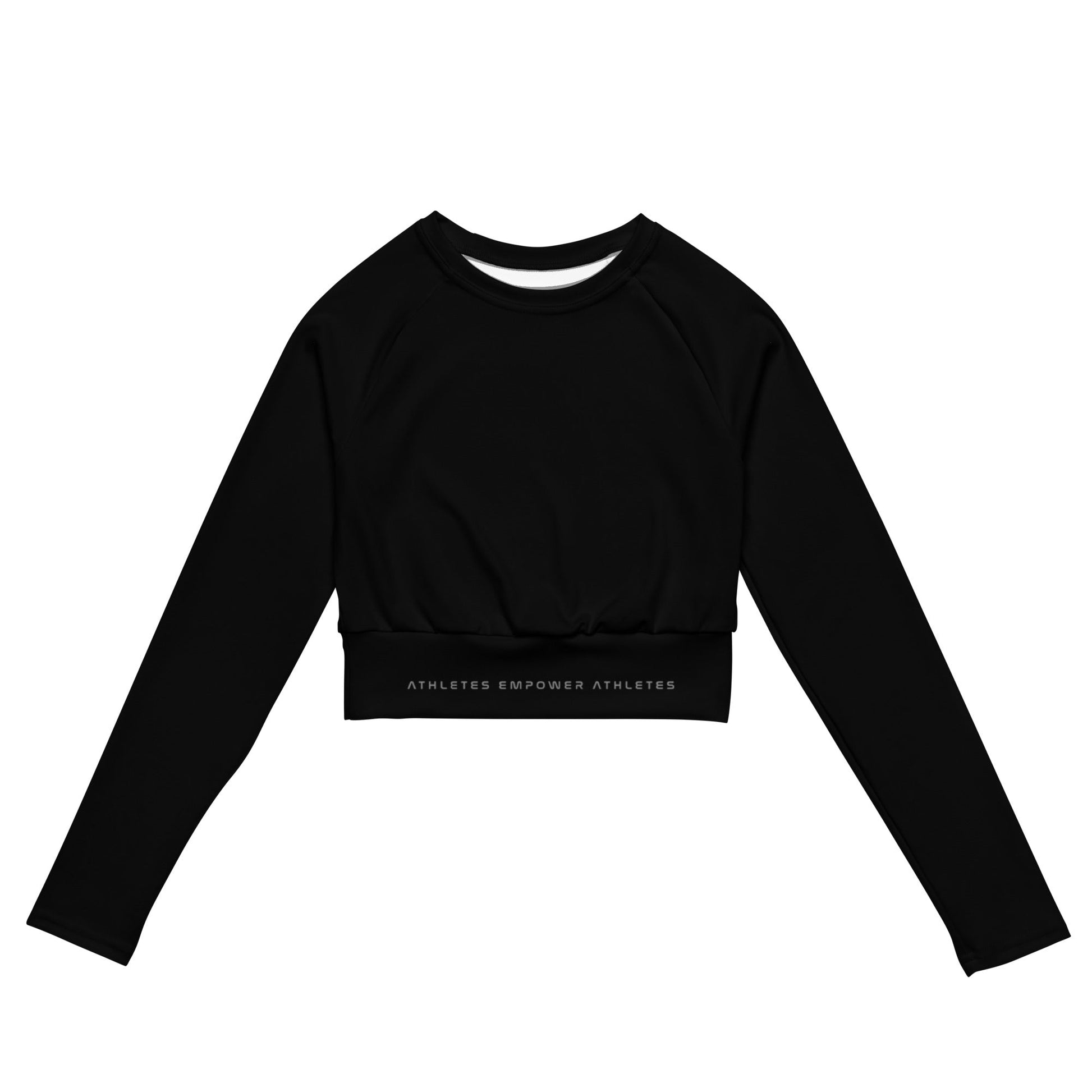 Athletes Empower Athletes - Long-sleeve crop top by DarkByteGear