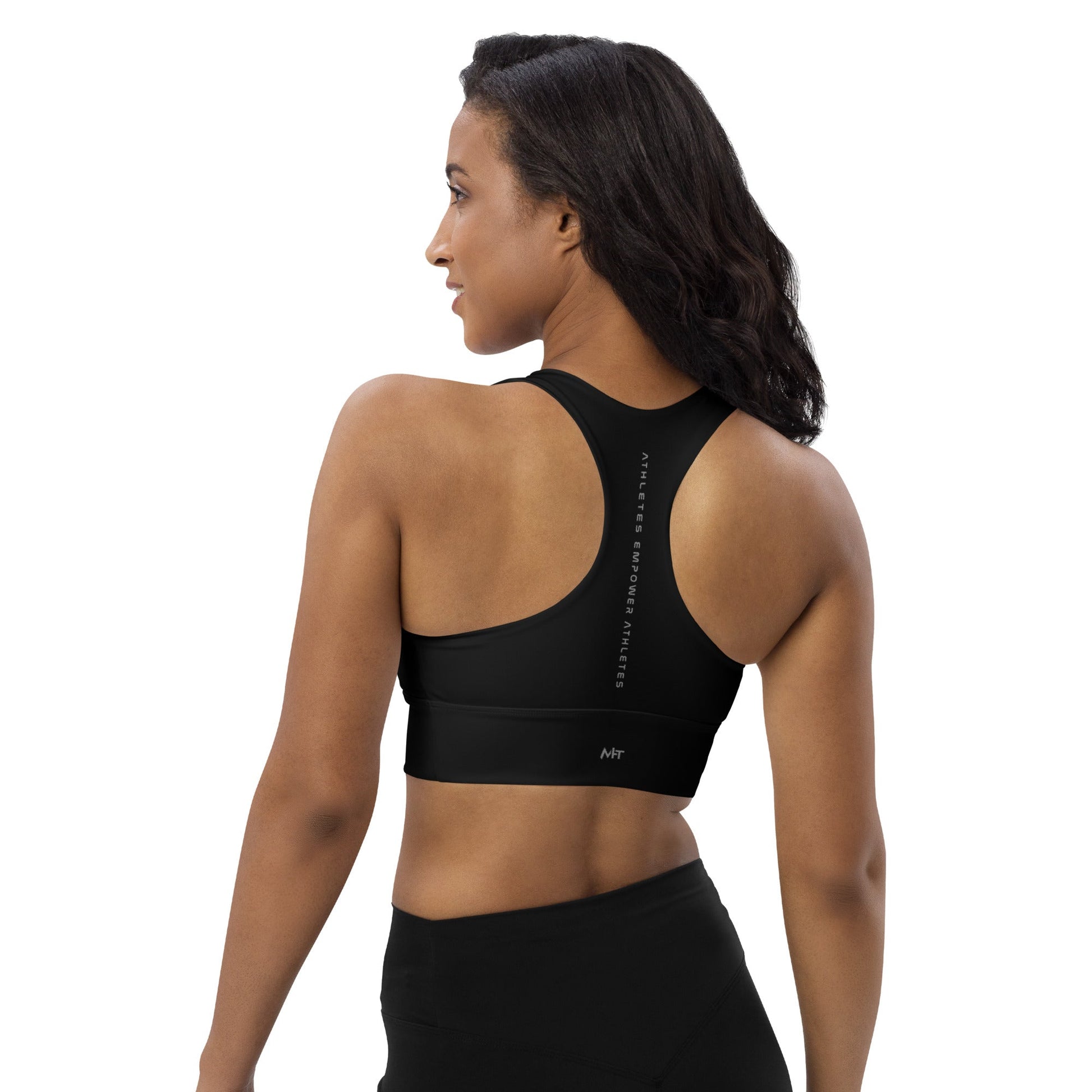 Athletes Empower Athletes - Longline Sports Bra by DarkByteGear