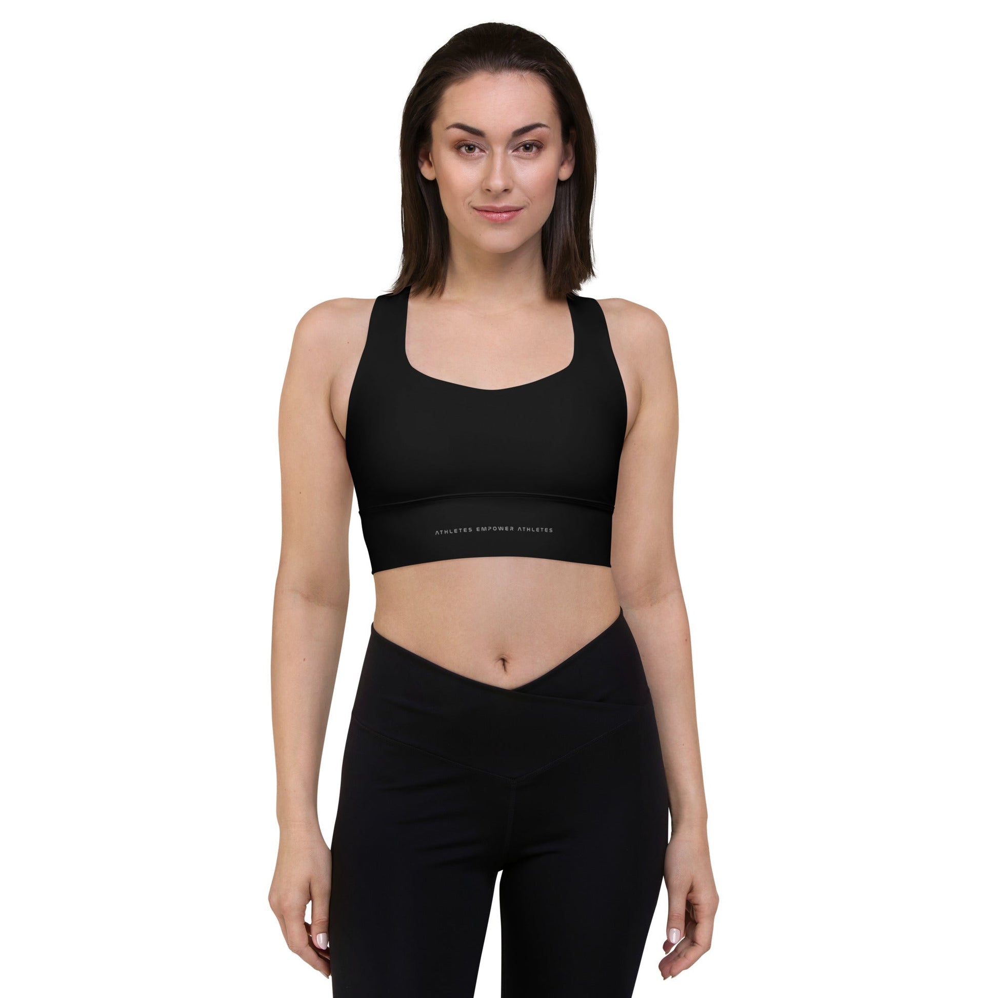 Athletes Empower Athletes - Longline Sports Bra by DarkByteGear