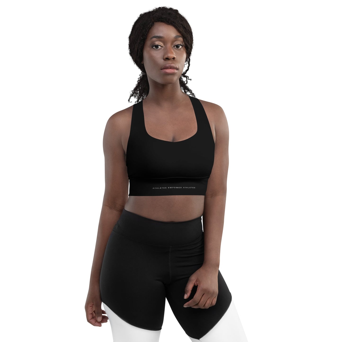Athletes Empower Athletes - Longline Sports Bra by DarkByteGear