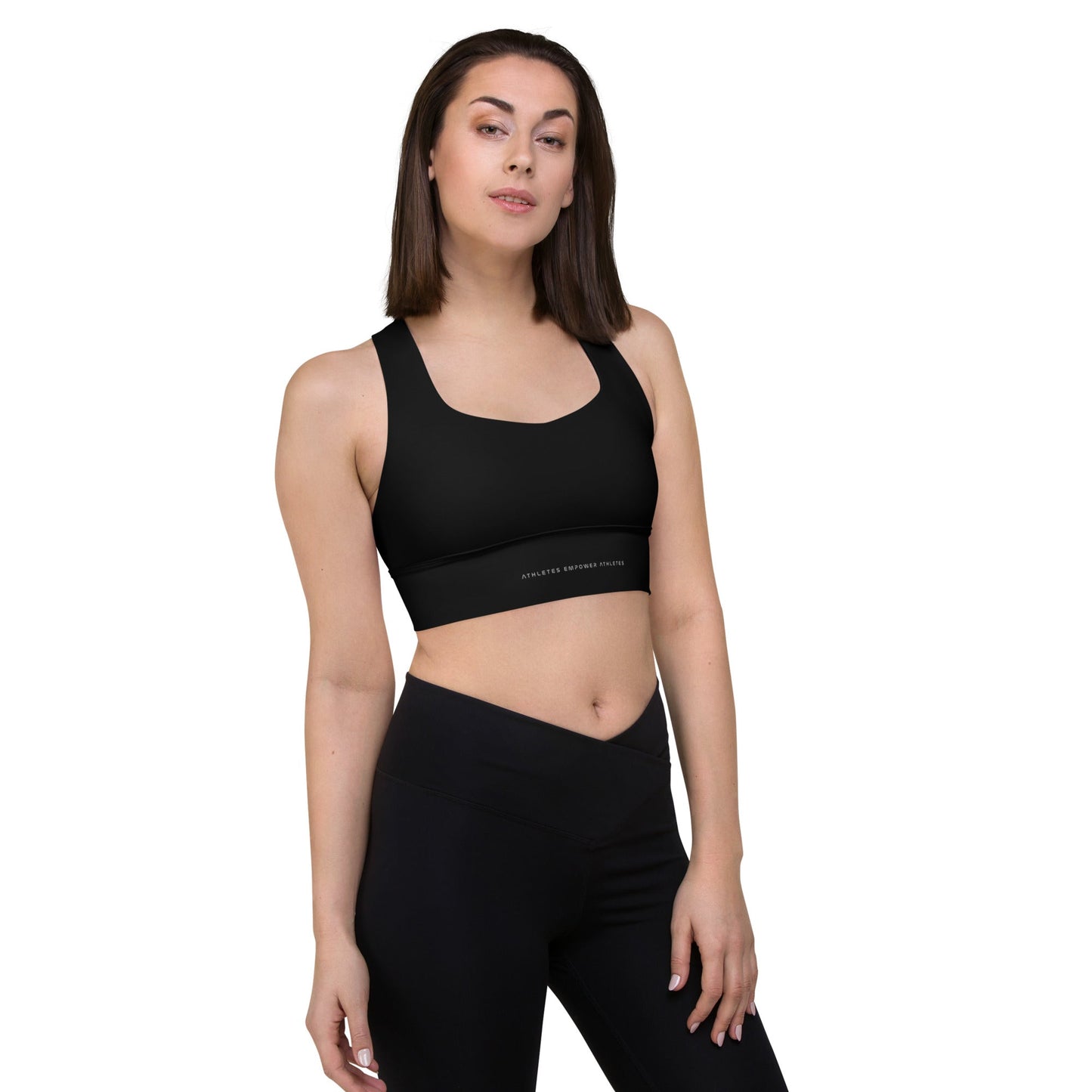 Athletes Empower Athletes - Longline Sports Bra by DarkByteGear