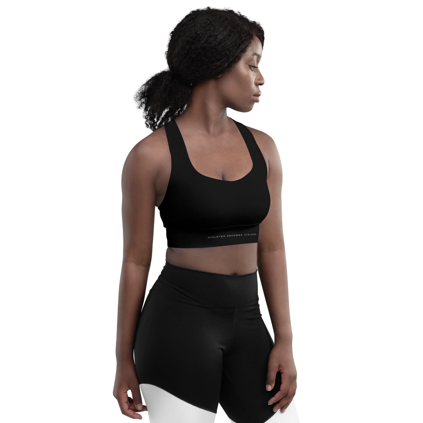 Athletes Empower Athletes - Longline Sports Bra by DarkByteGear