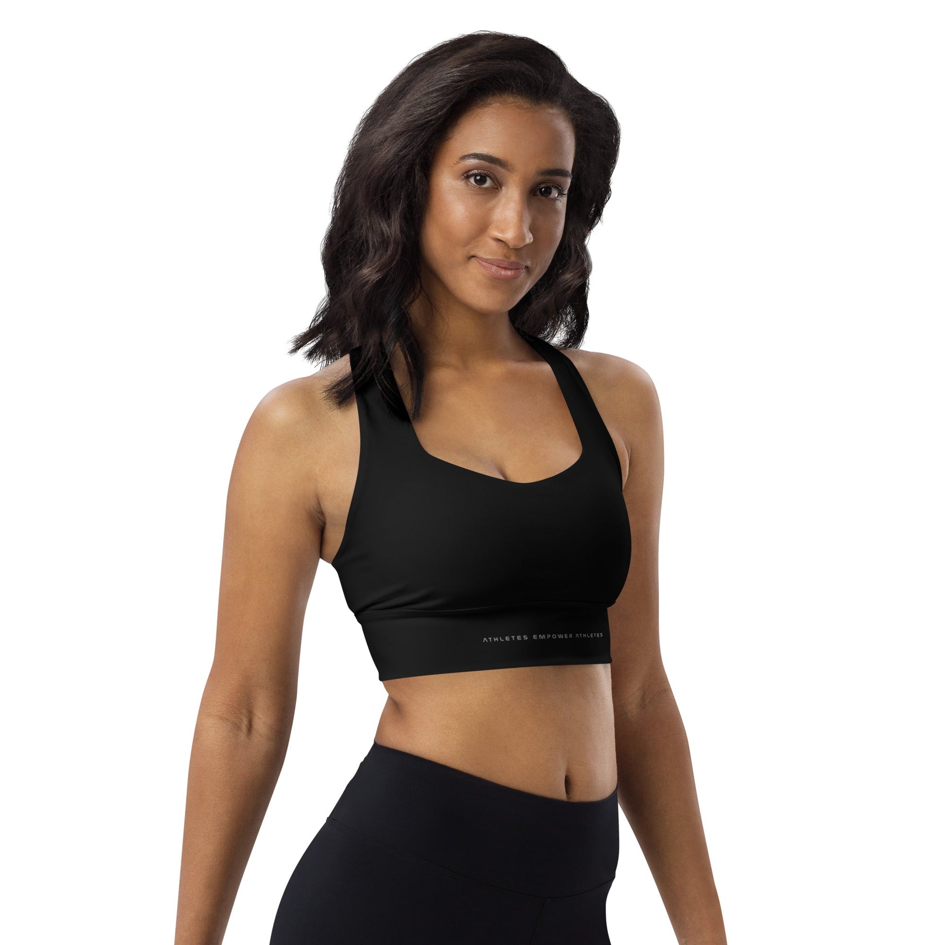 Athletes Empower Athletes - Longline Sports Bra by DarkByteGear