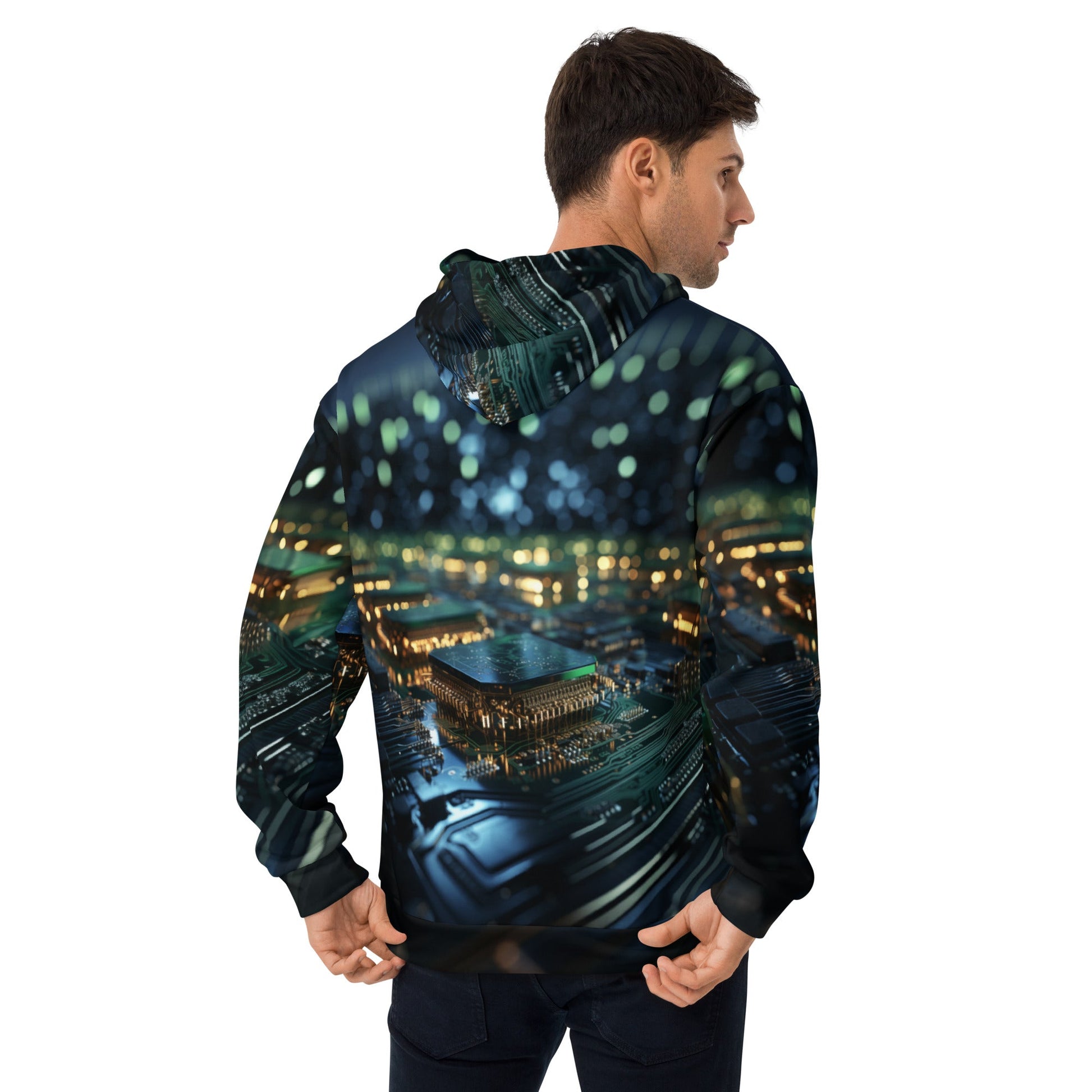 CyberTech Quantum GPU v2 - Unisex Hoodie by DarkByteGear