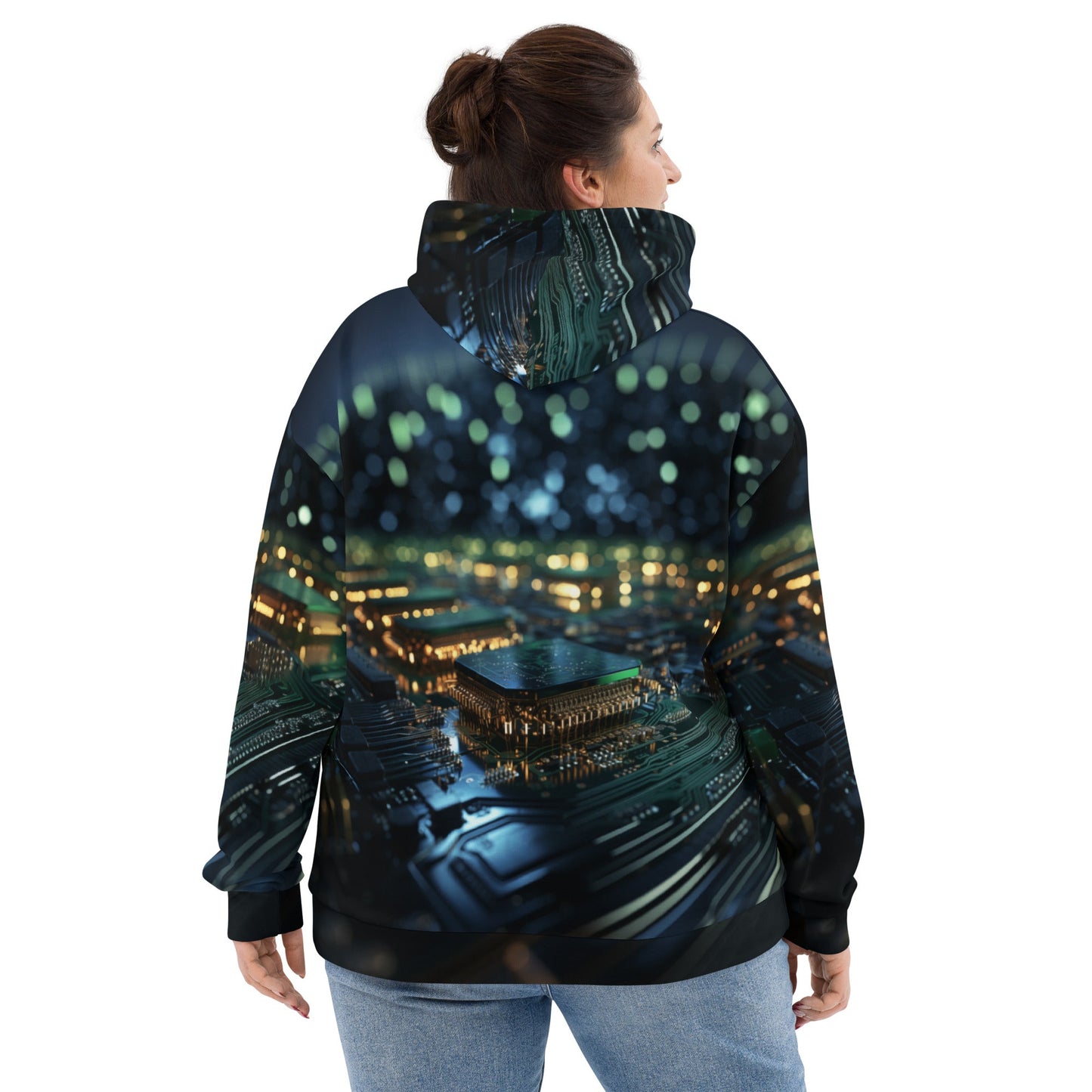 CyberTech Quantum GPU v2 - Unisex Hoodie by DarkByteGear