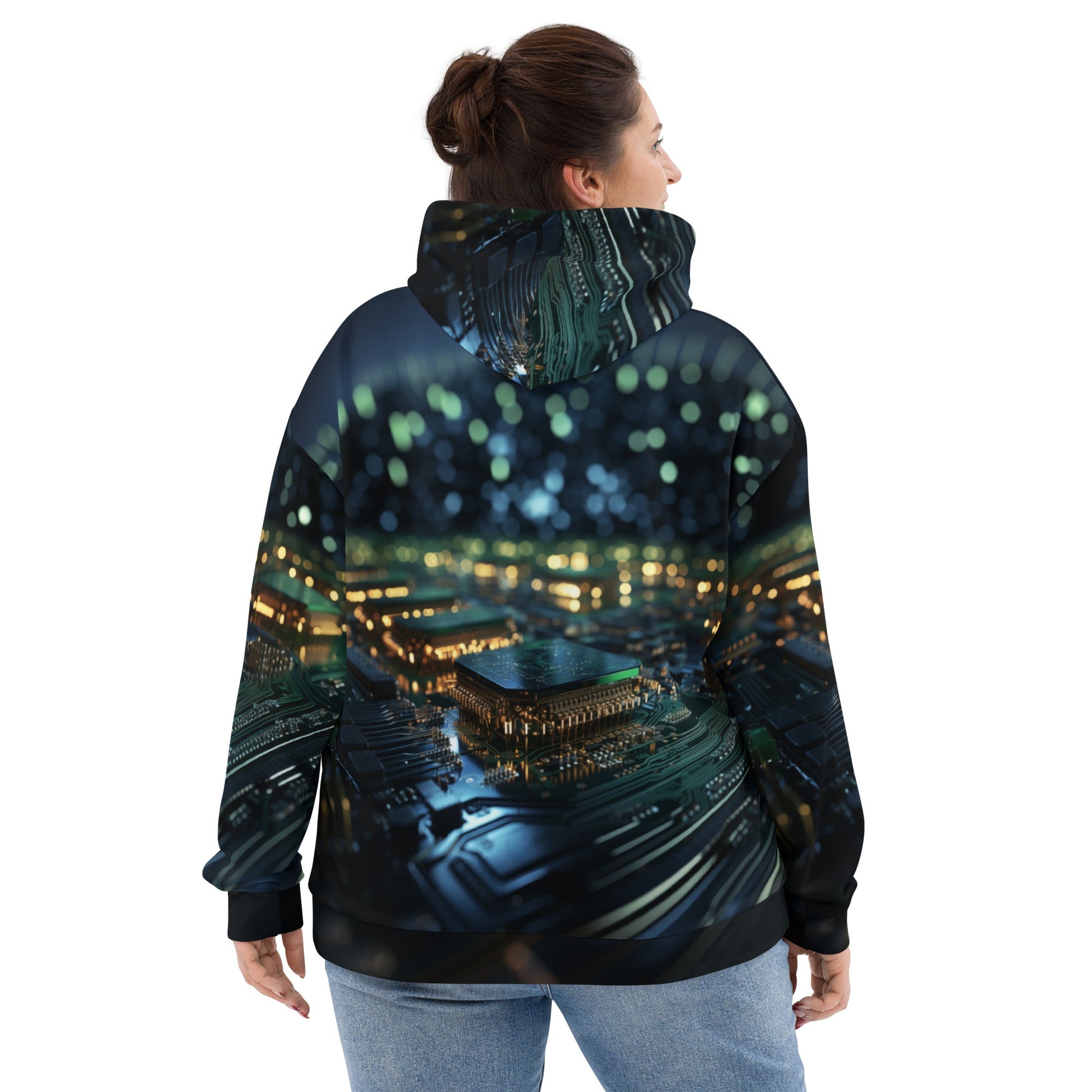 CyberTech Quantum GPU v2 - Unisex Hoodie by DarkByteGear