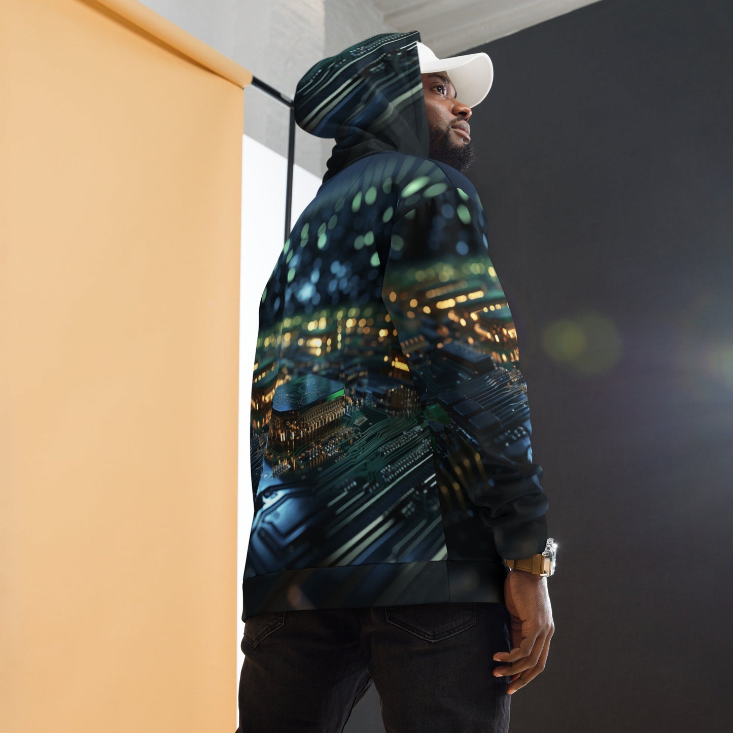 CyberTech Quantum GPU v2 - Unisex Hoodie by DarkByteGear