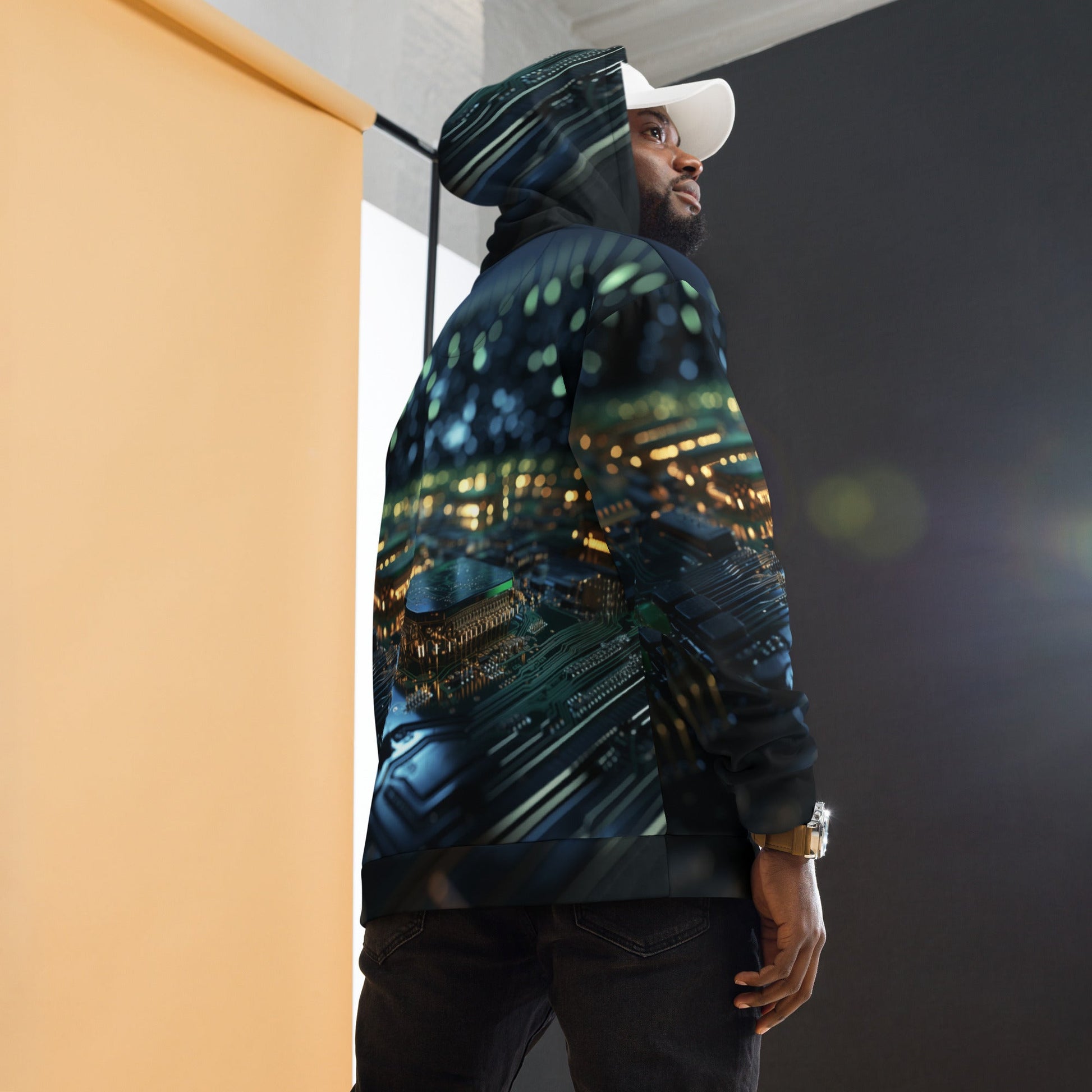 CyberTech Quantum GPU v2 - Unisex Hoodie by DarkByteGear