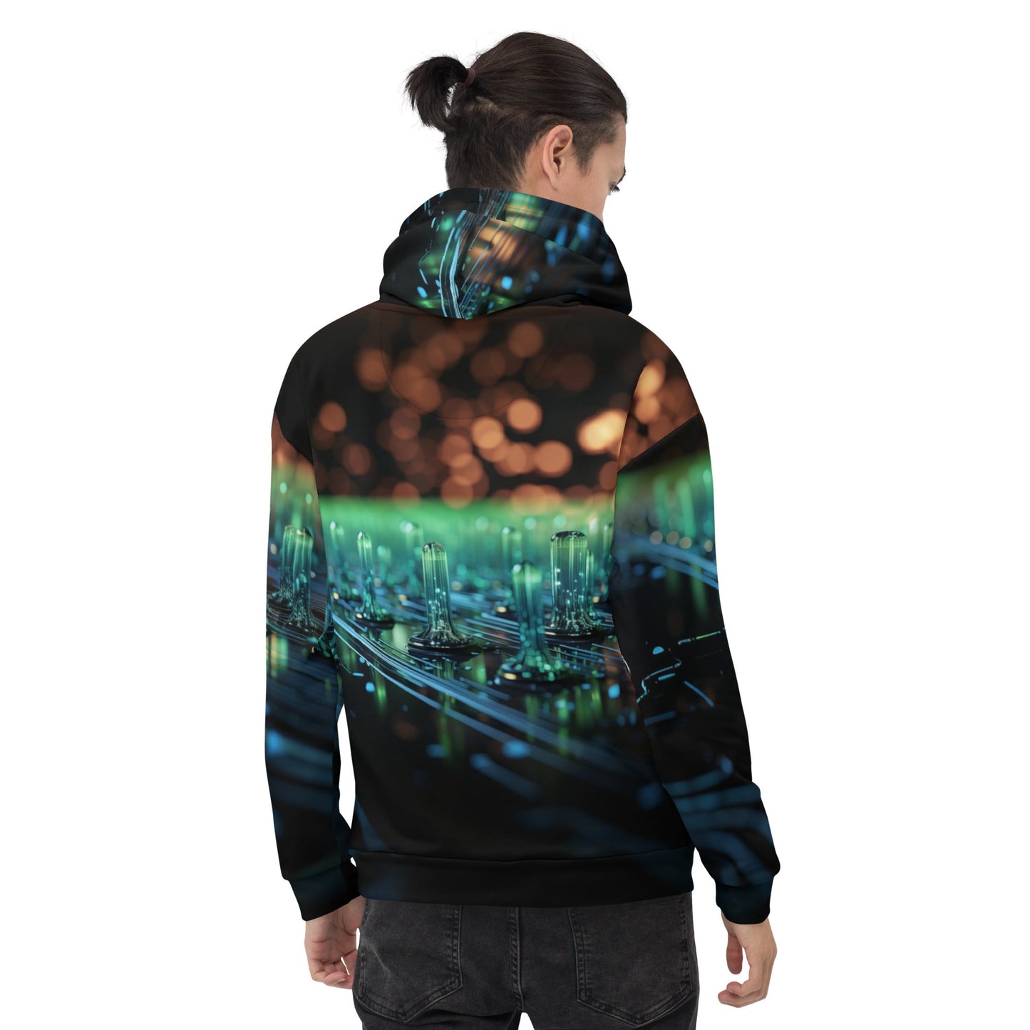 CyberTech Quantum GPU v4 - Unisex Hoodie by DarkByteGear