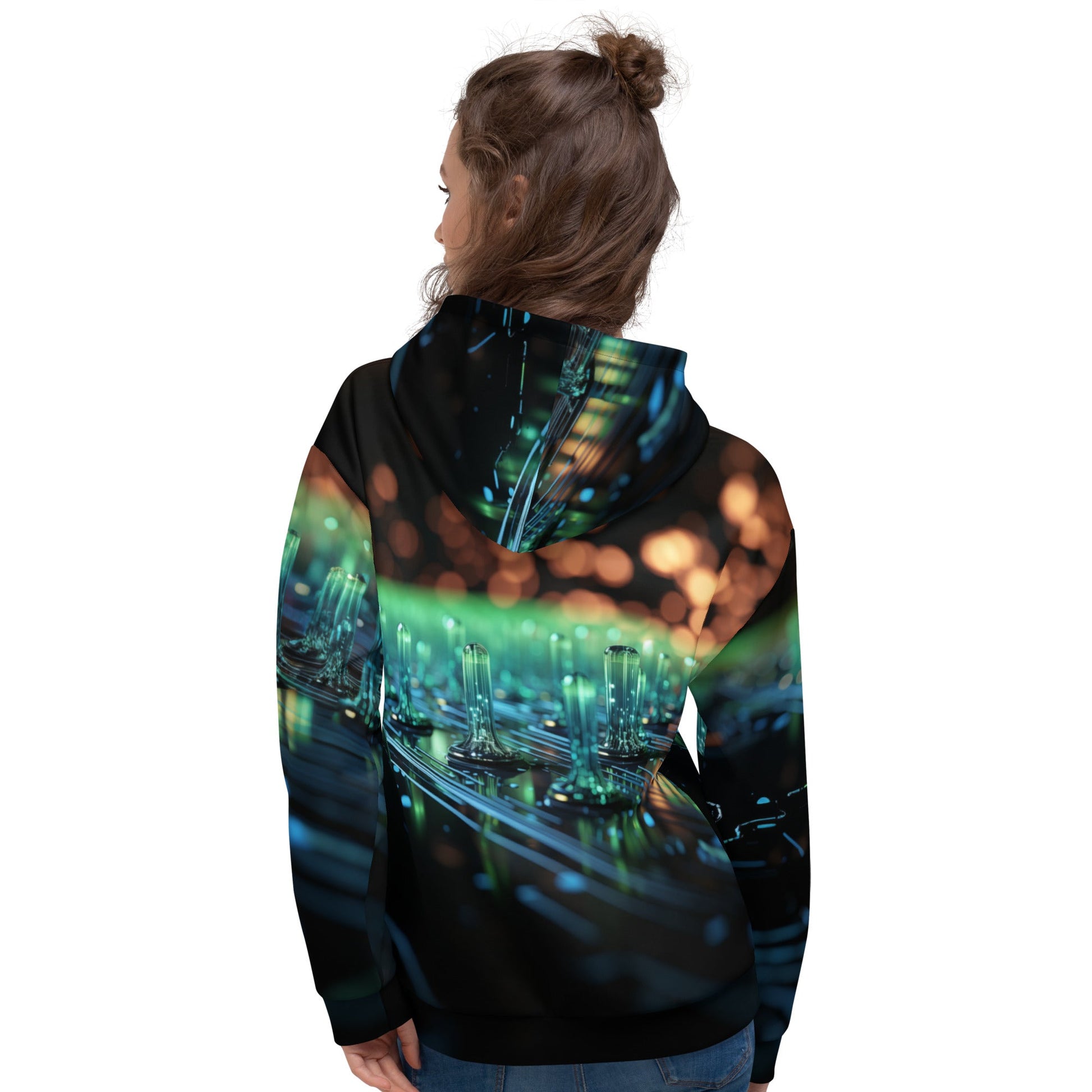CyberTech Quantum GPU v4 - Unisex Hoodie by DarkByteGear