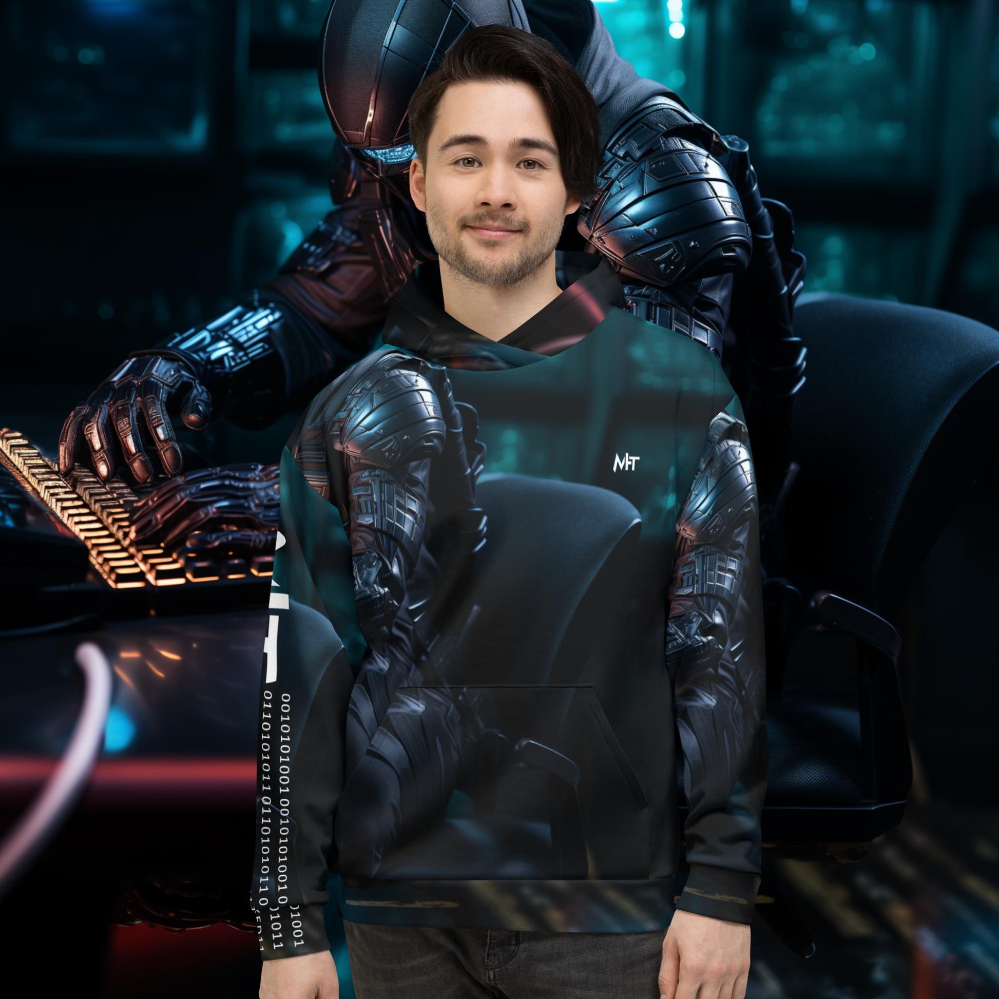 Alex Cyberion Cyberwarior v1 - Unisex Hoodie by DarkByteGear