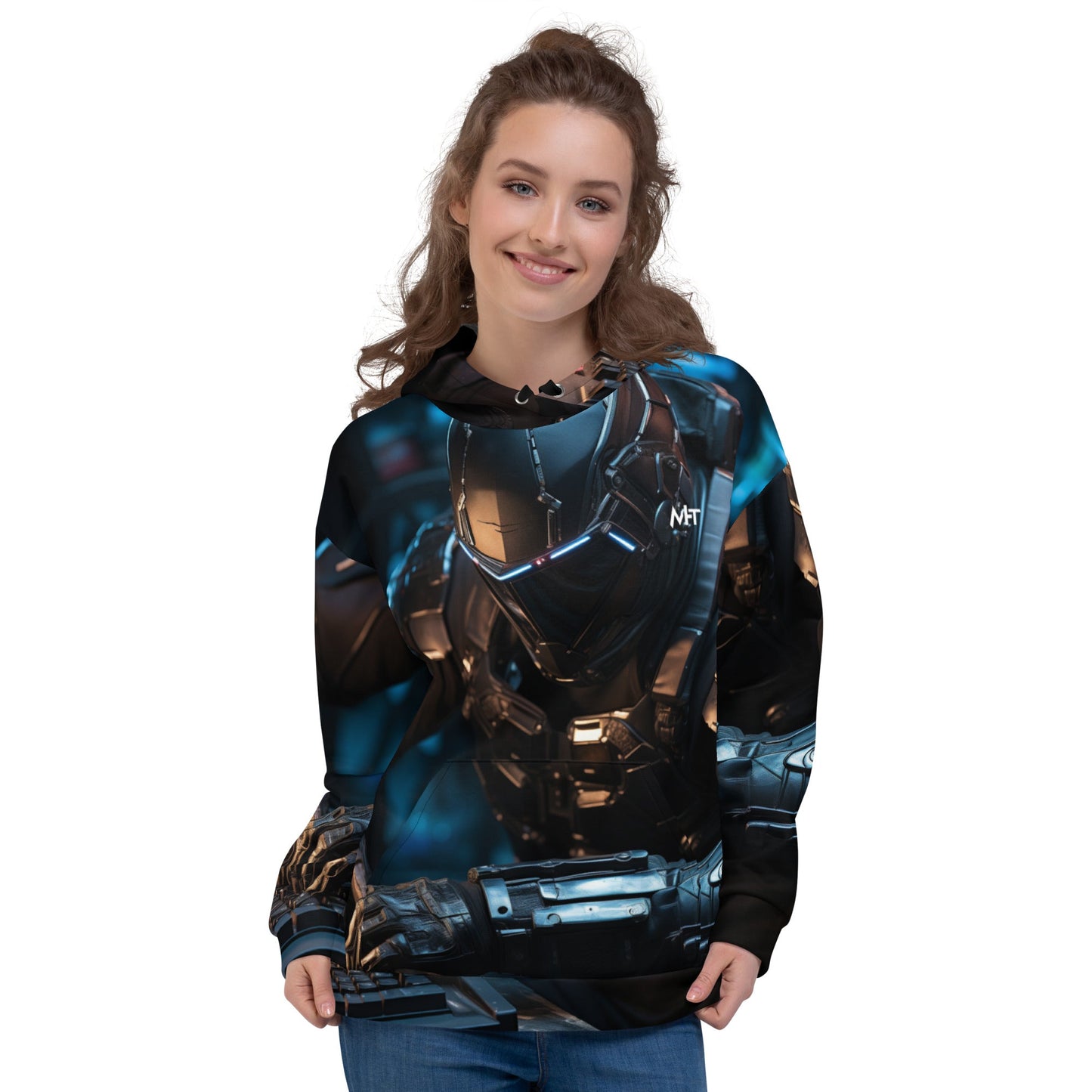 CyberWares Warrior V19 - Unisex Hoodie by DarkByteGear