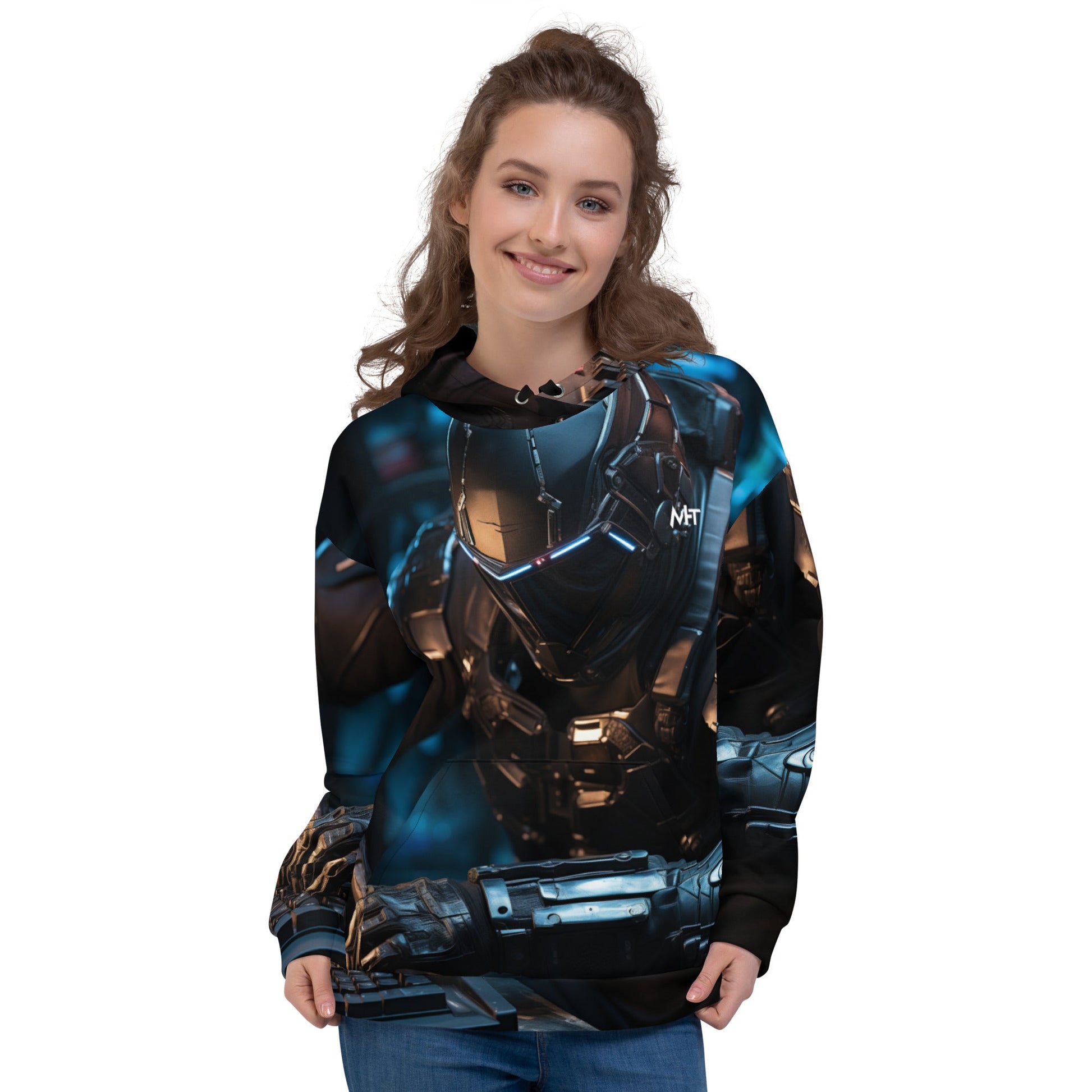 CyberWares Warrior V19 - Unisex Hoodie by DarkByteGear