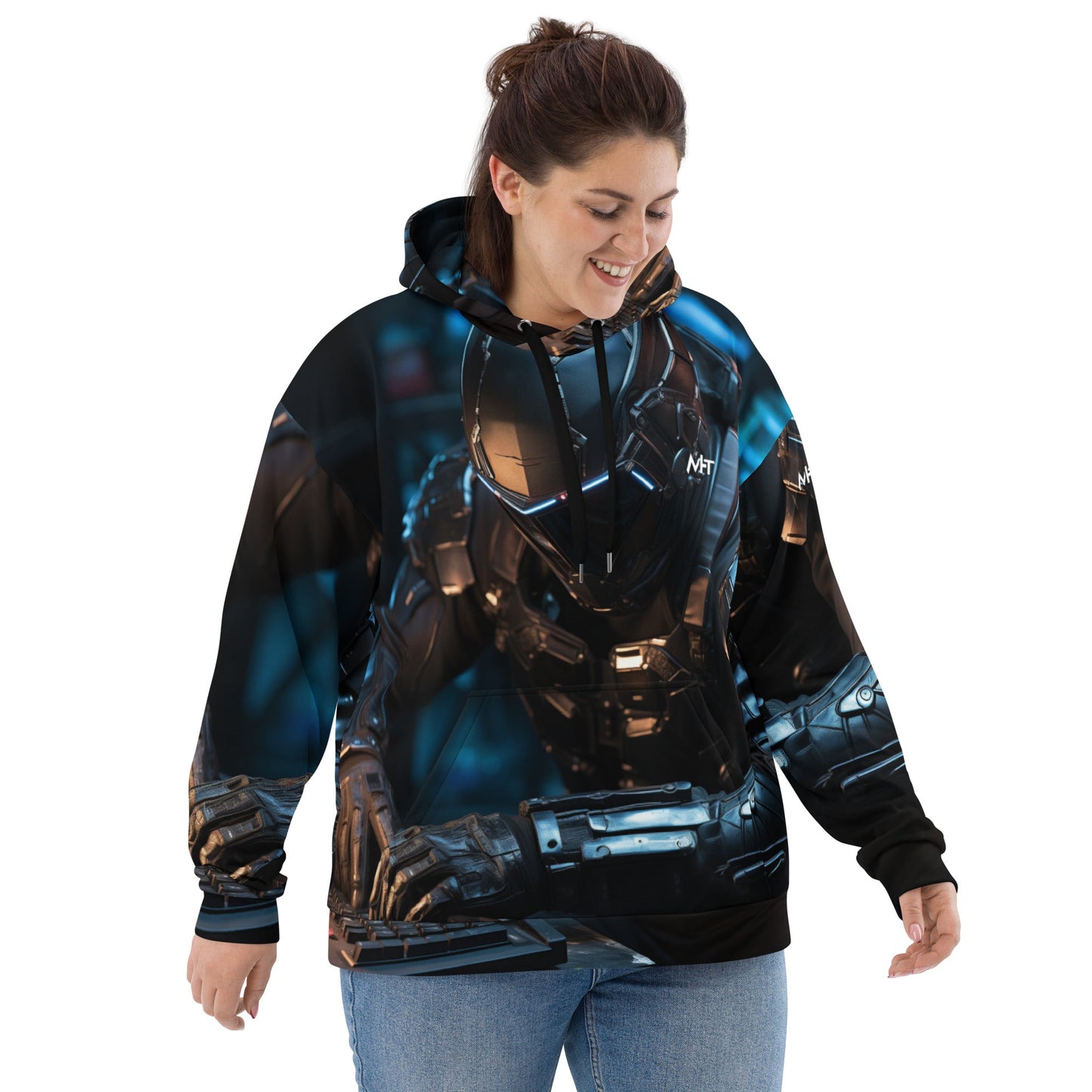 CyberWares Warrior V19 - Unisex Hoodie by DarkByteGear