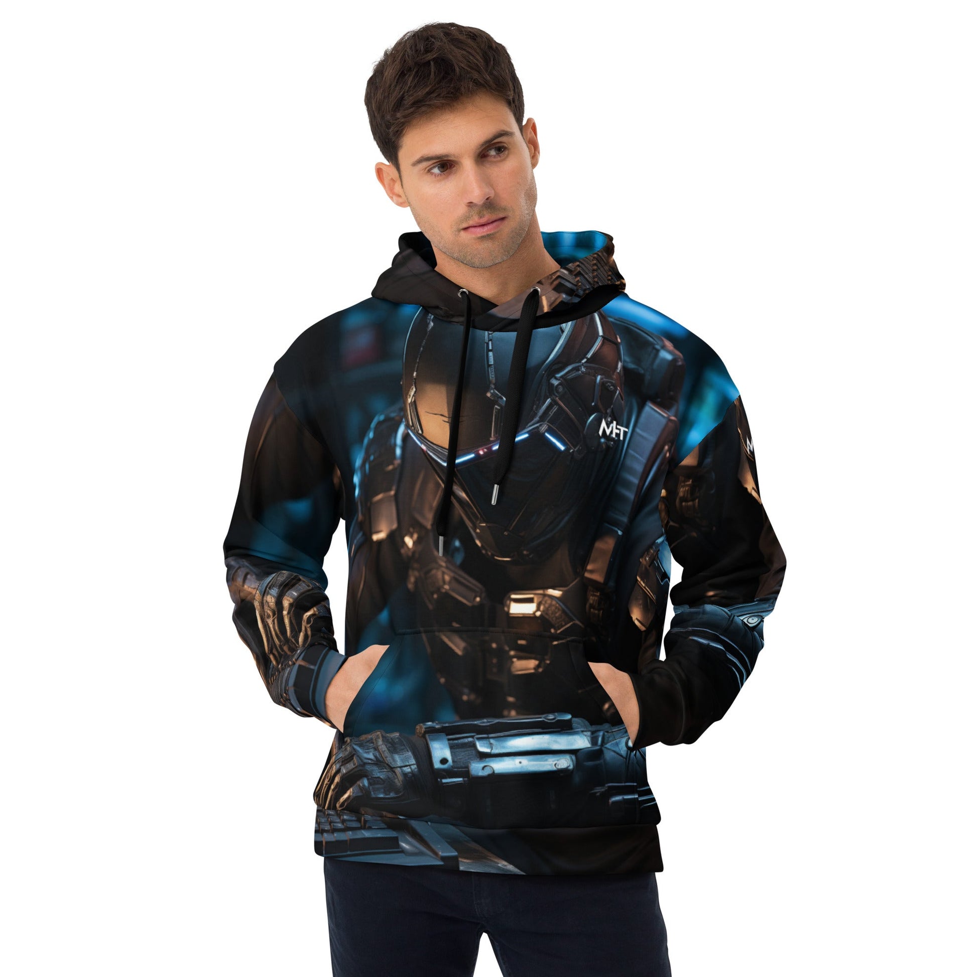 CyberWares Warrior V19 - Unisex Hoodie by DarkByteGear