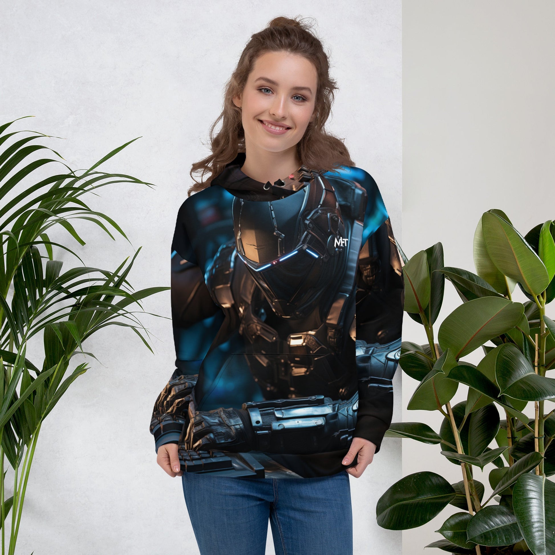 CyberWares Warrior V19 - Unisex Hoodie by DarkByteGear