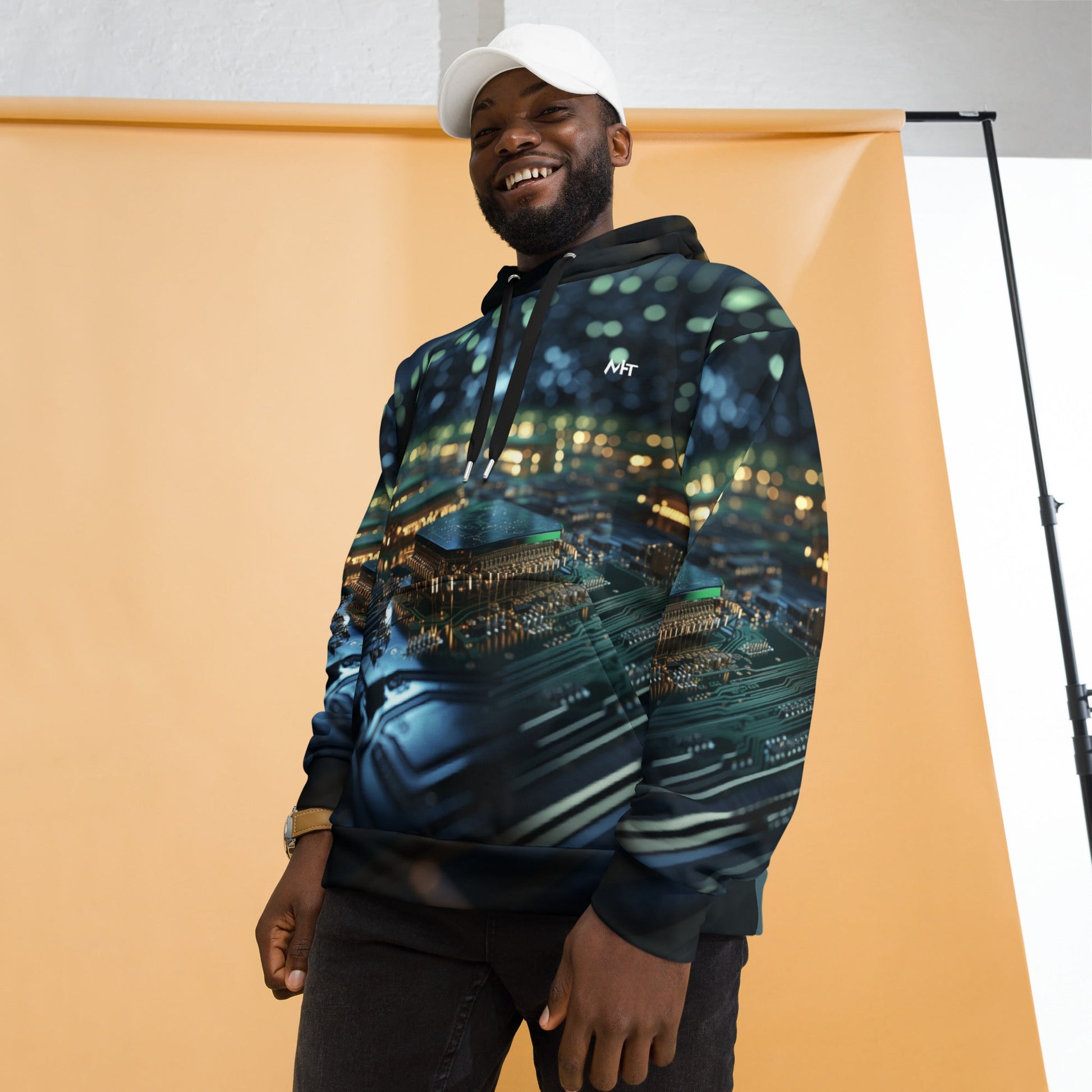 CyberTech Quantum GPU v2 - Unisex Hoodie by DarkByteGear