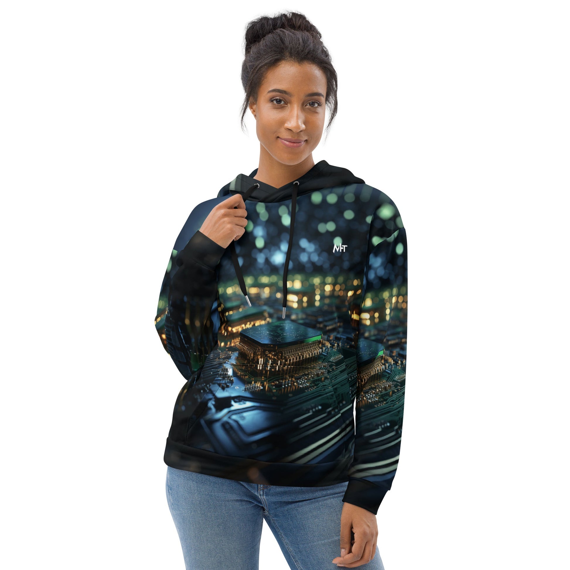 CyberTech Quantum GPU v2 - Unisex Hoodie by DarkByteGear