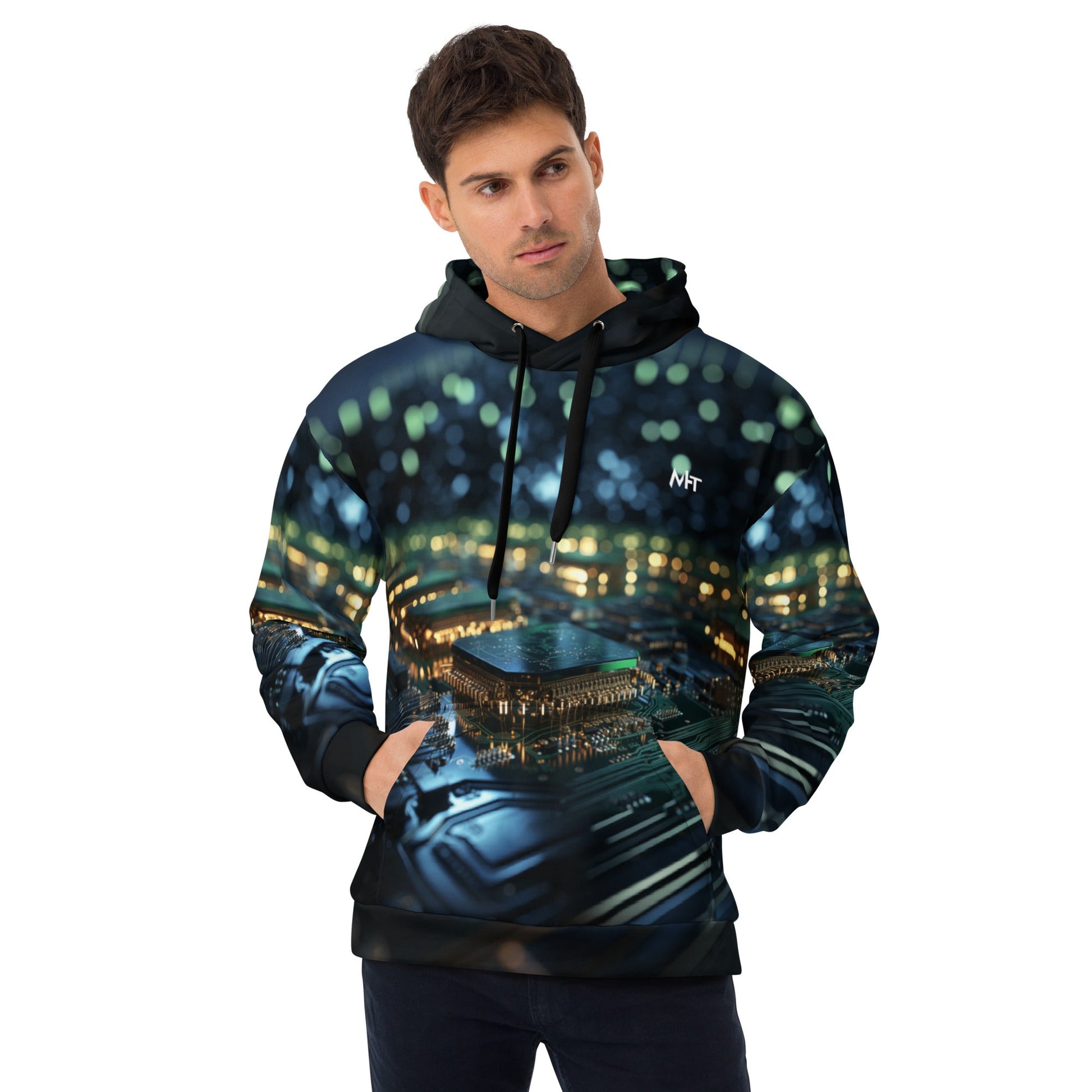 CyberTech Quantum GPU v2 - Unisex Hoodie by DarkByteGear