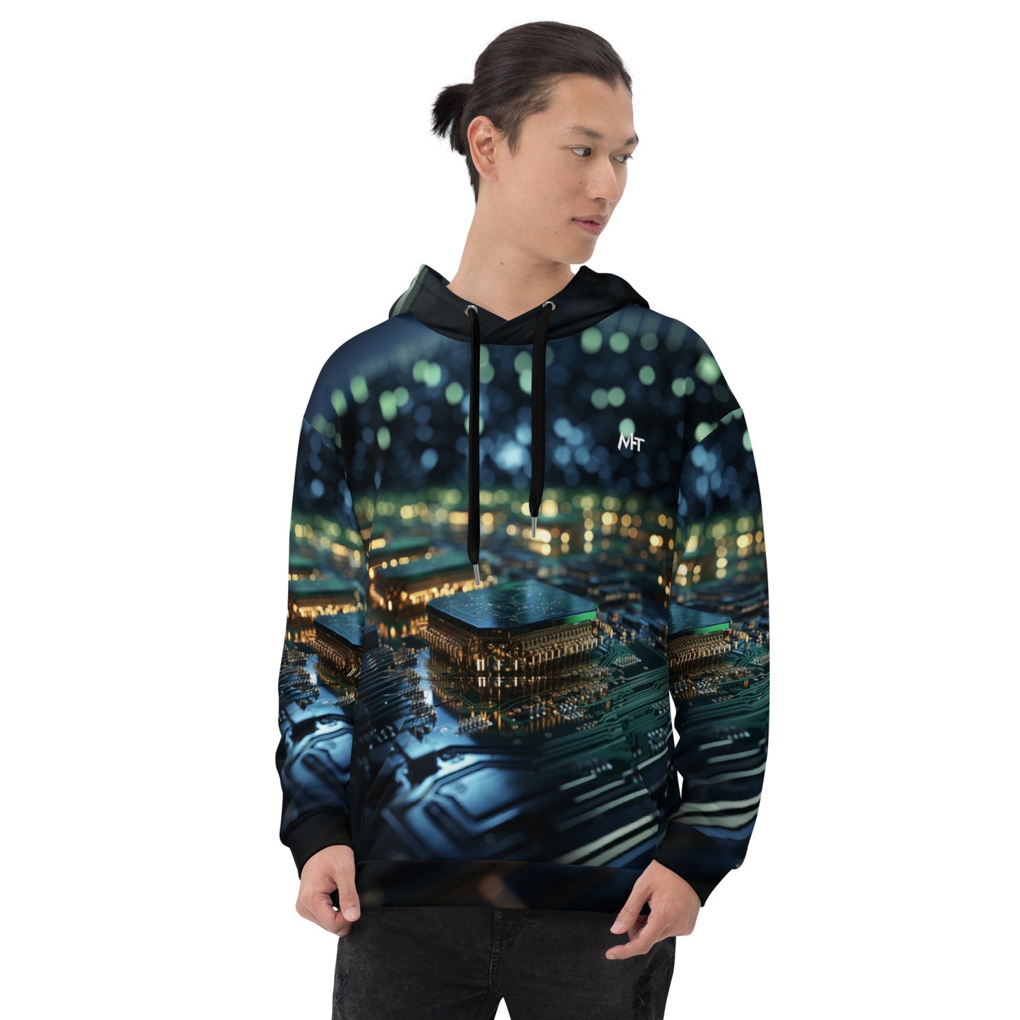 CyberTech Quantum GPU v2 - Unisex Hoodie by DarkByteGear