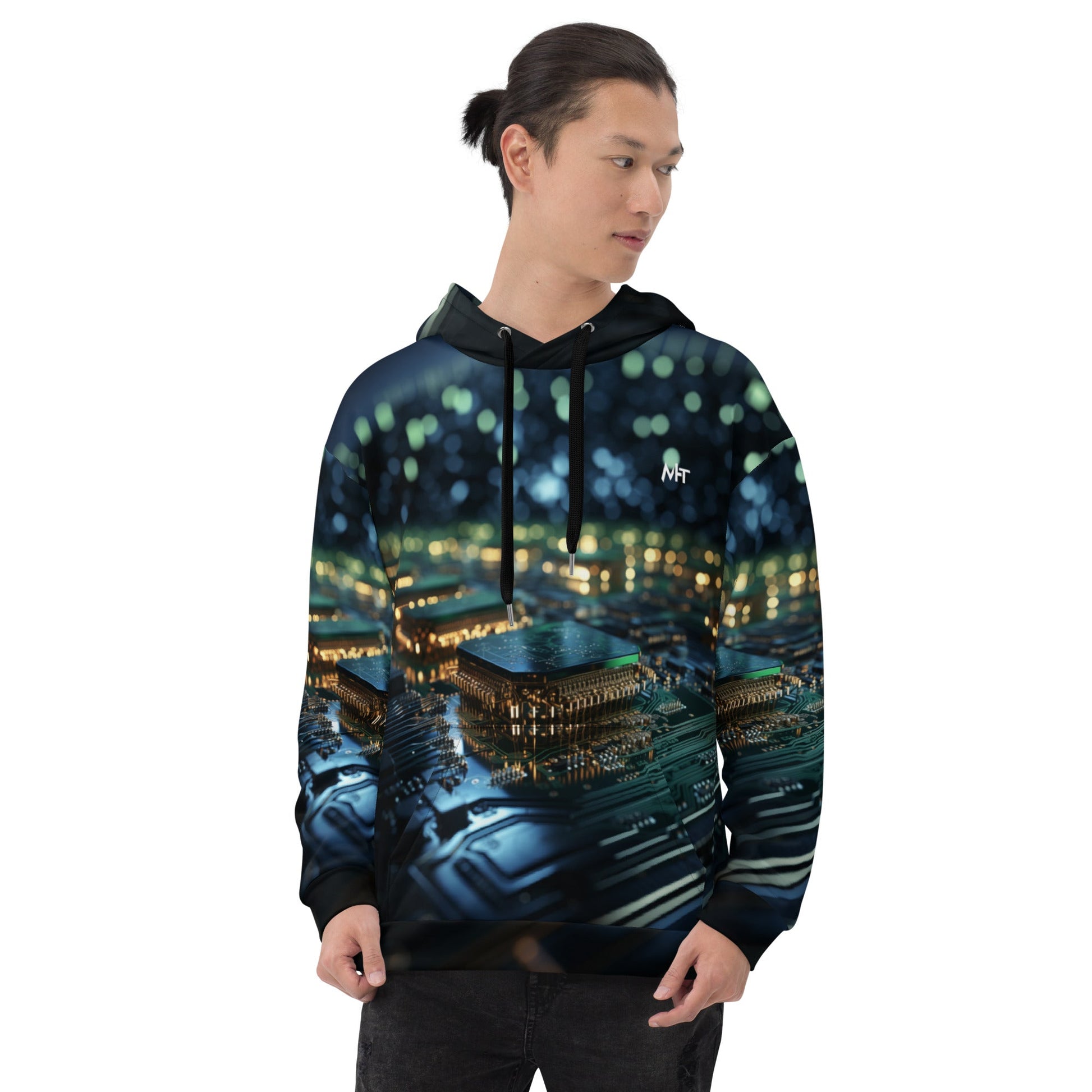 CyberTech Quantum GPU v2 - Unisex Hoodie by DarkByteGear