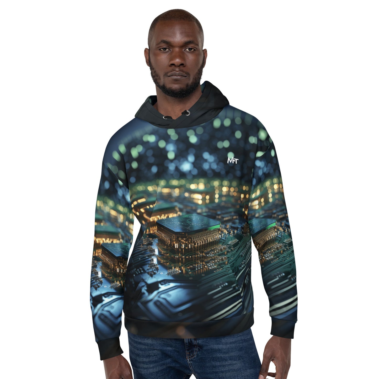 CyberTech Quantum GPU v2 - Unisex Hoodie by DarkByteGear