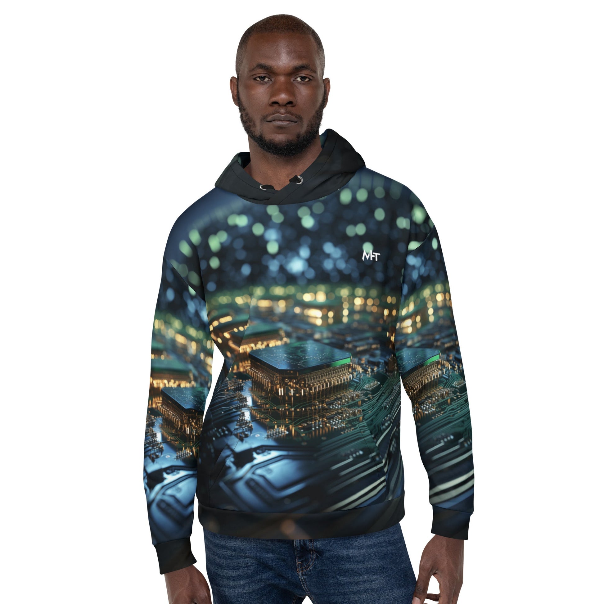 CyberTech Quantum GPU v2 - Unisex Hoodie by DarkByteGear