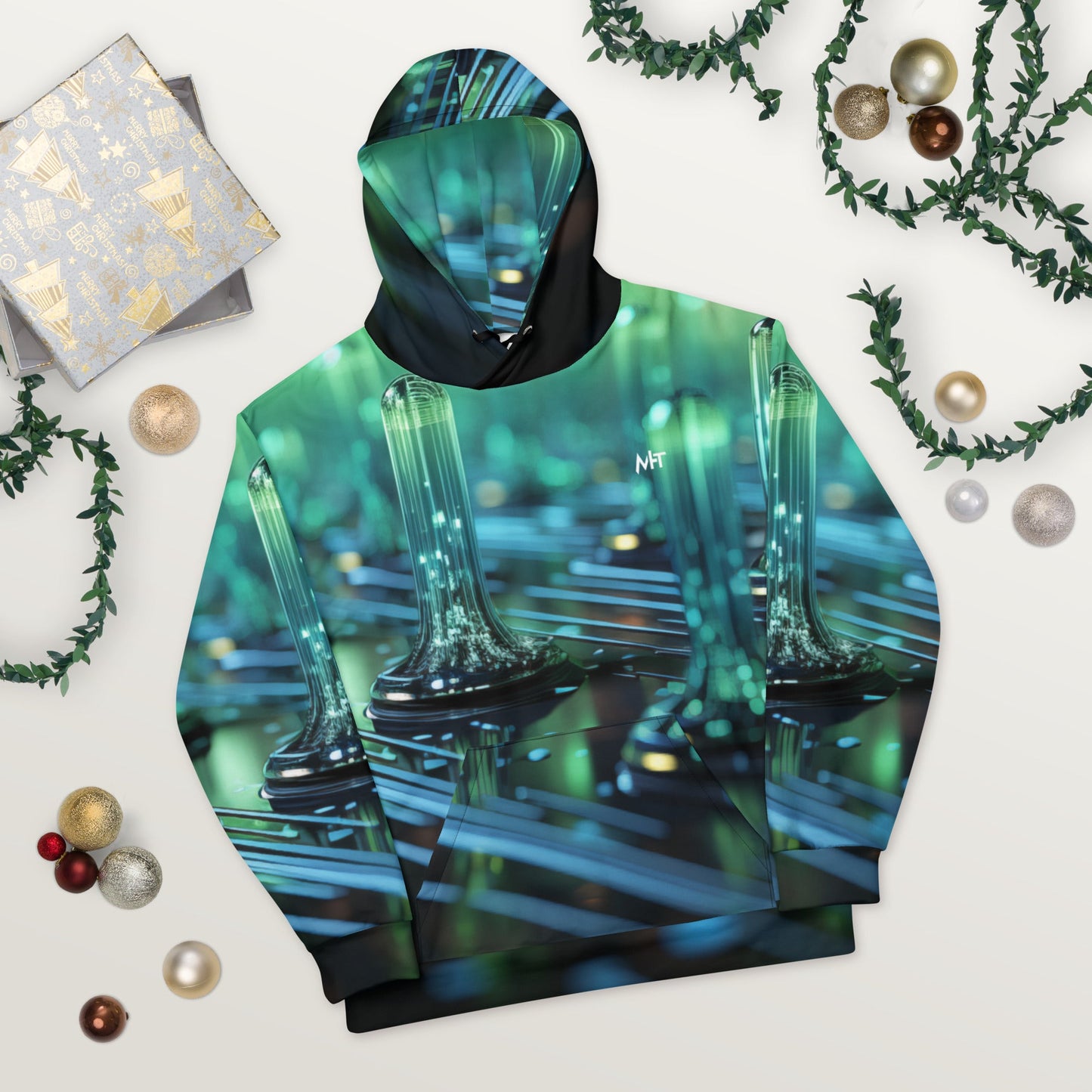 CyberTech Quantum GPU v3 - Unisex Hoodie by DarkByteGear