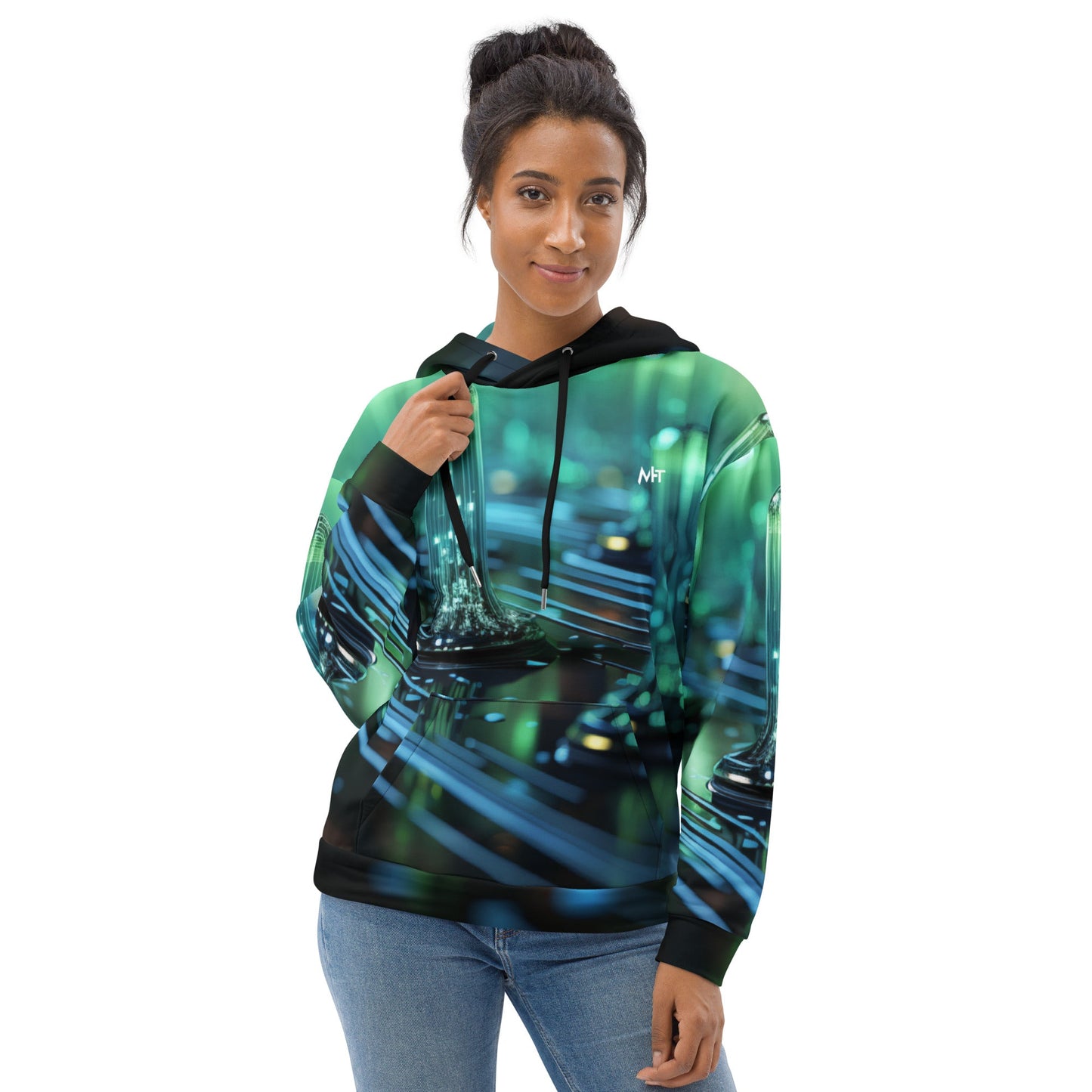 CyberTech Quantum GPU v3 - Unisex Hoodie by DarkByteGear