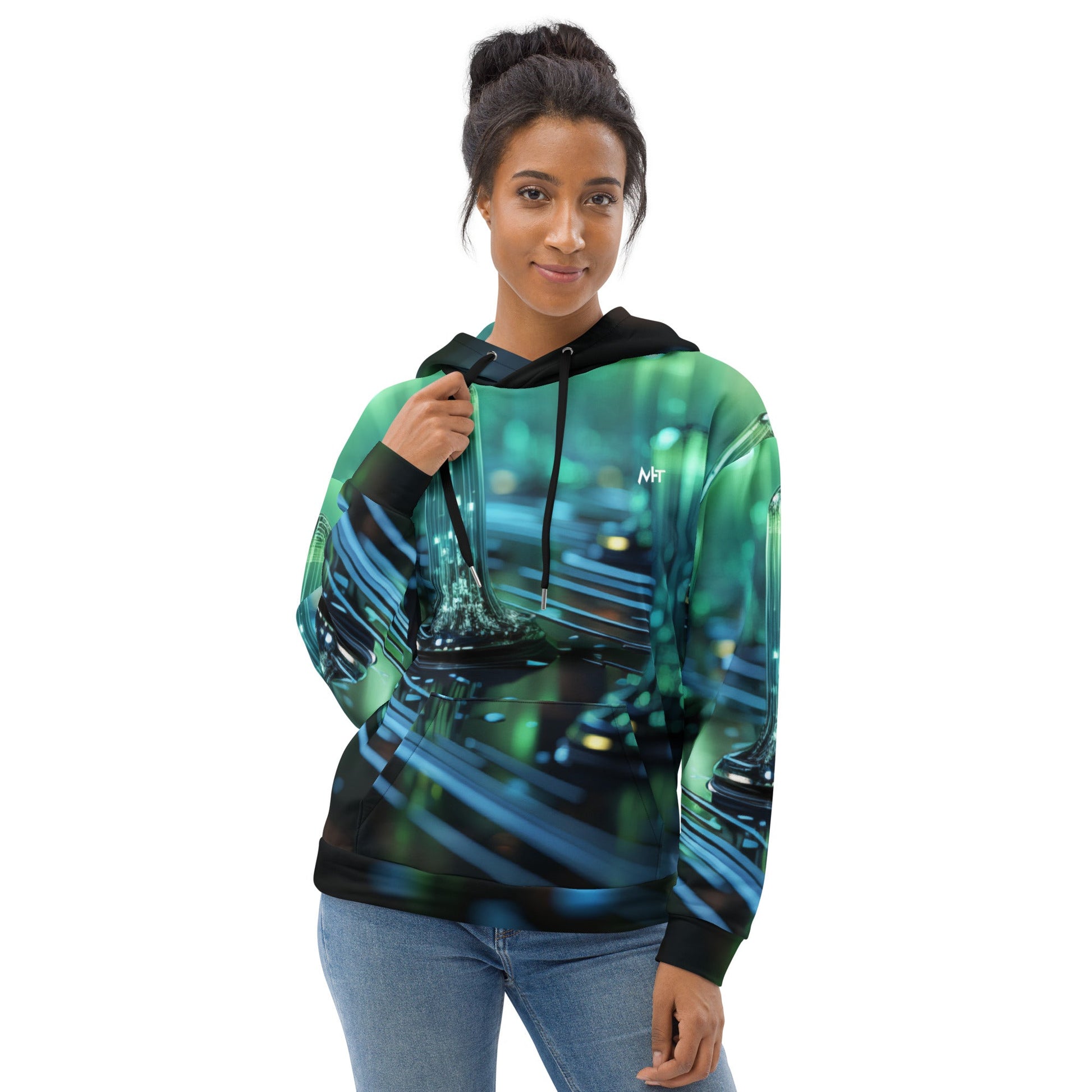 CyberTech Quantum GPU v3 - Unisex Hoodie by DarkByteGear