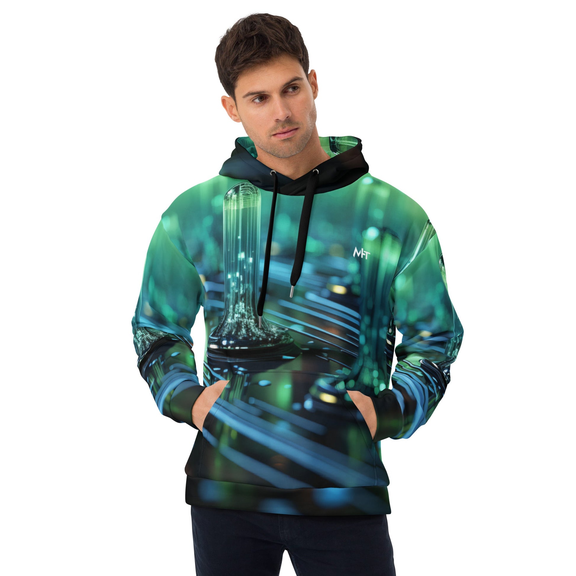 CyberTech Quantum GPU v3 - Unisex Hoodie by DarkByteGear