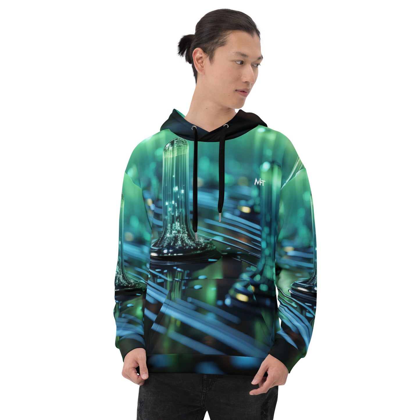 CyberTech Quantum GPU v3 - Unisex Hoodie by DarkByteGear