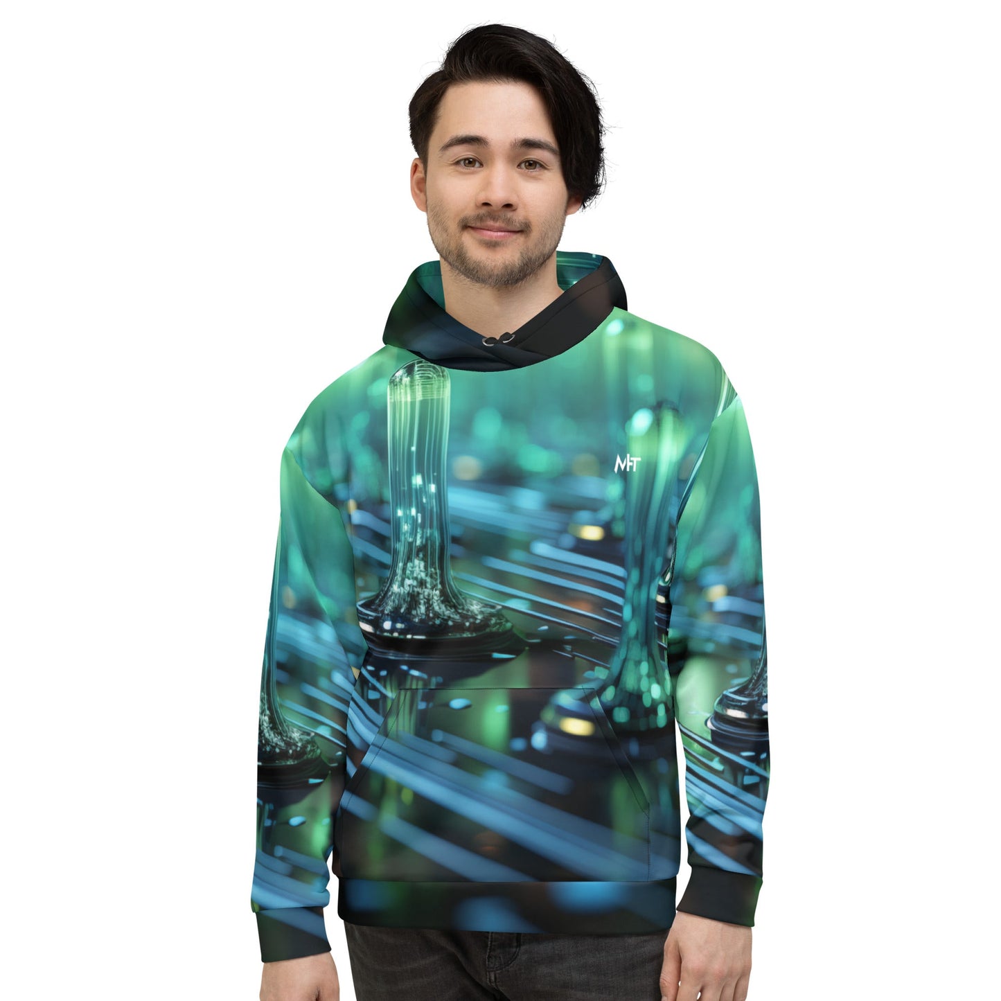 CyberTech Quantum GPU v3 - Unisex Hoodie by DarkByteGear