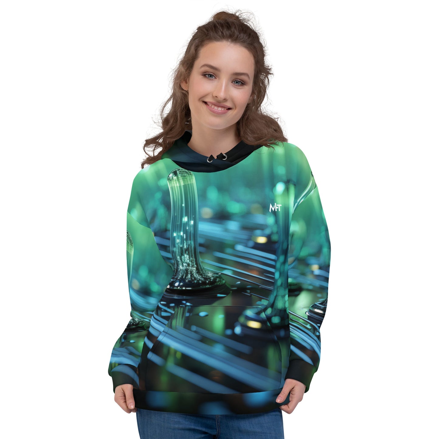 CyberTech Quantum GPU v3 - Unisex Hoodie by DarkByteGear