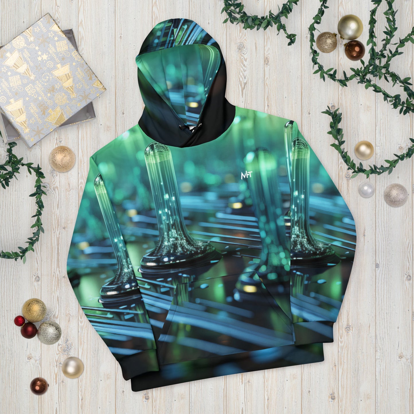 CyberTech Quantum GPU v3 - Unisex Hoodie by DarkByteGear