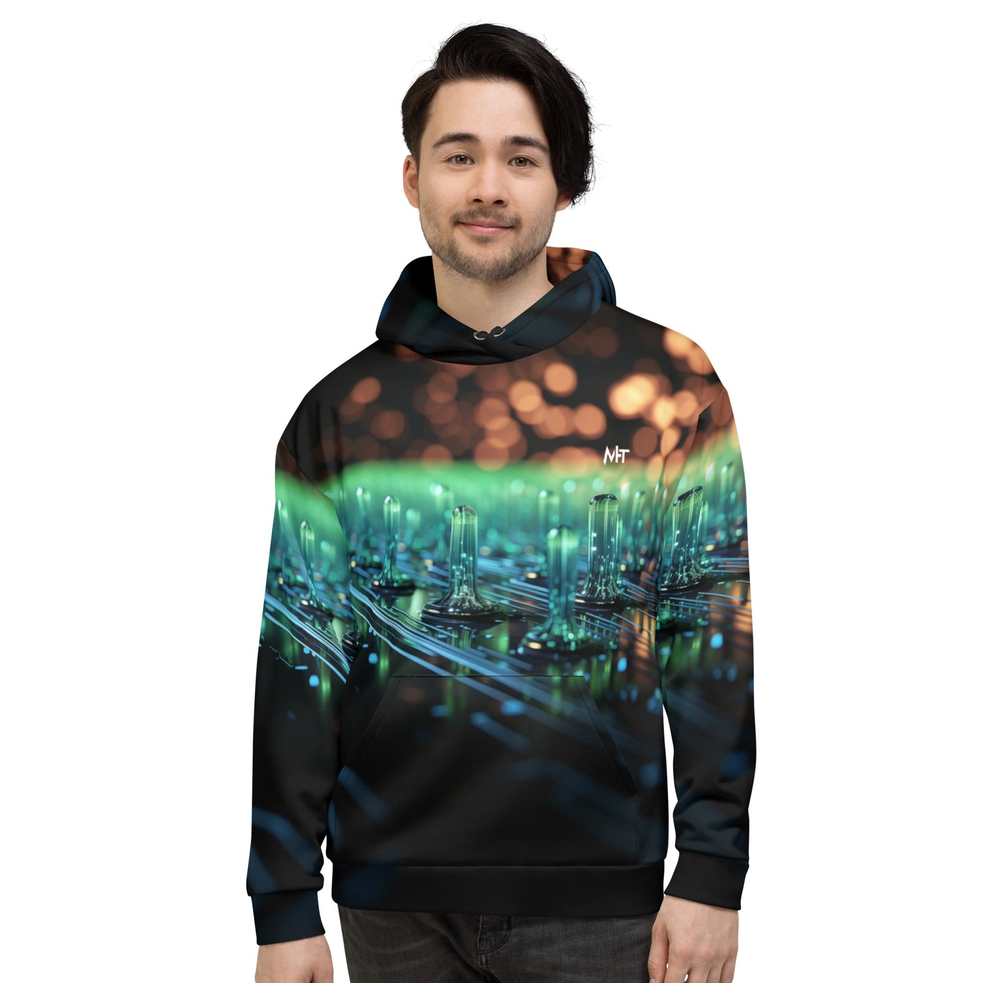 CyberTech Quantum GPU v4 - Unisex Hoodie by DarkByteGear