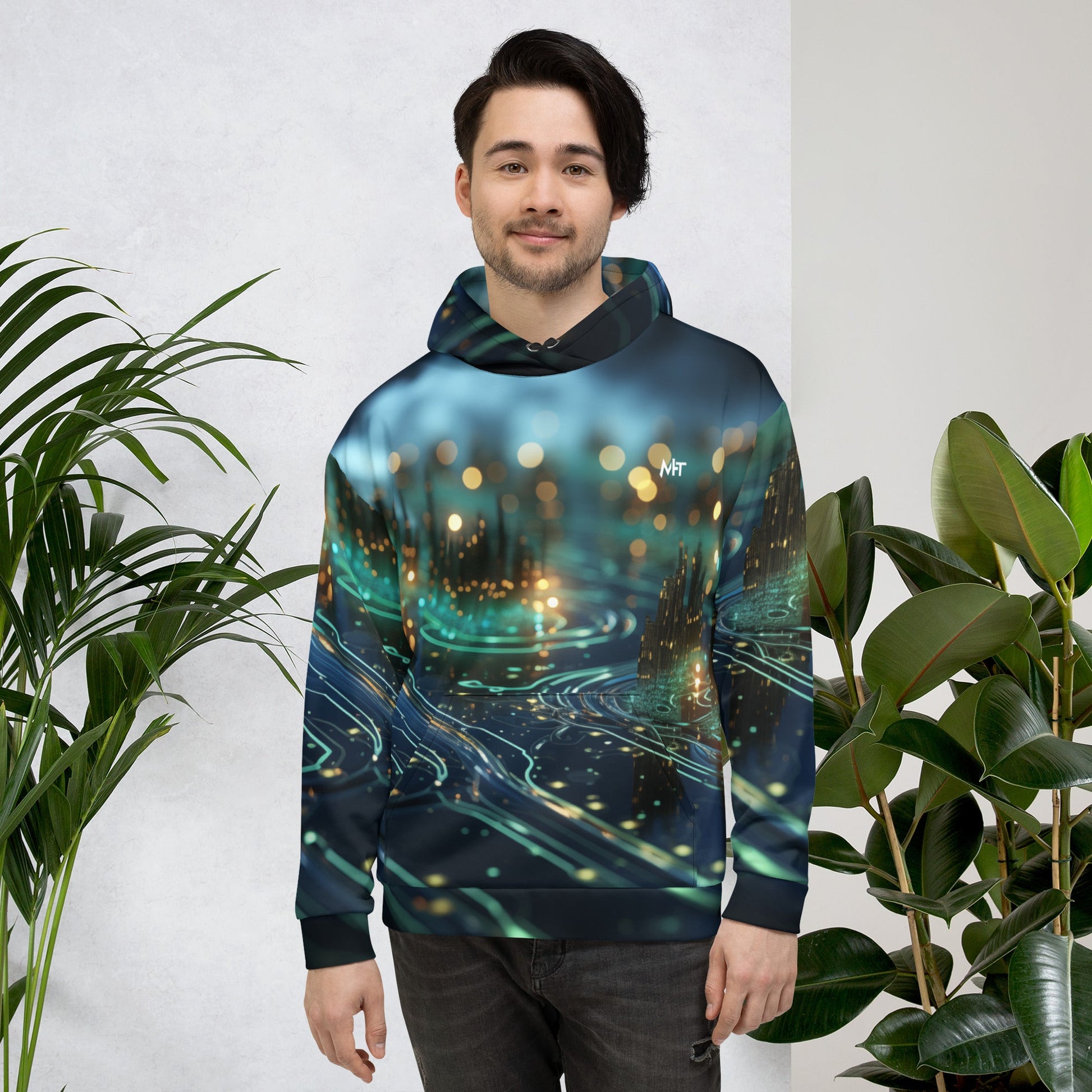 CyberTech Quantum GPU v5 - Unisex Hoodie by DarkByteGear