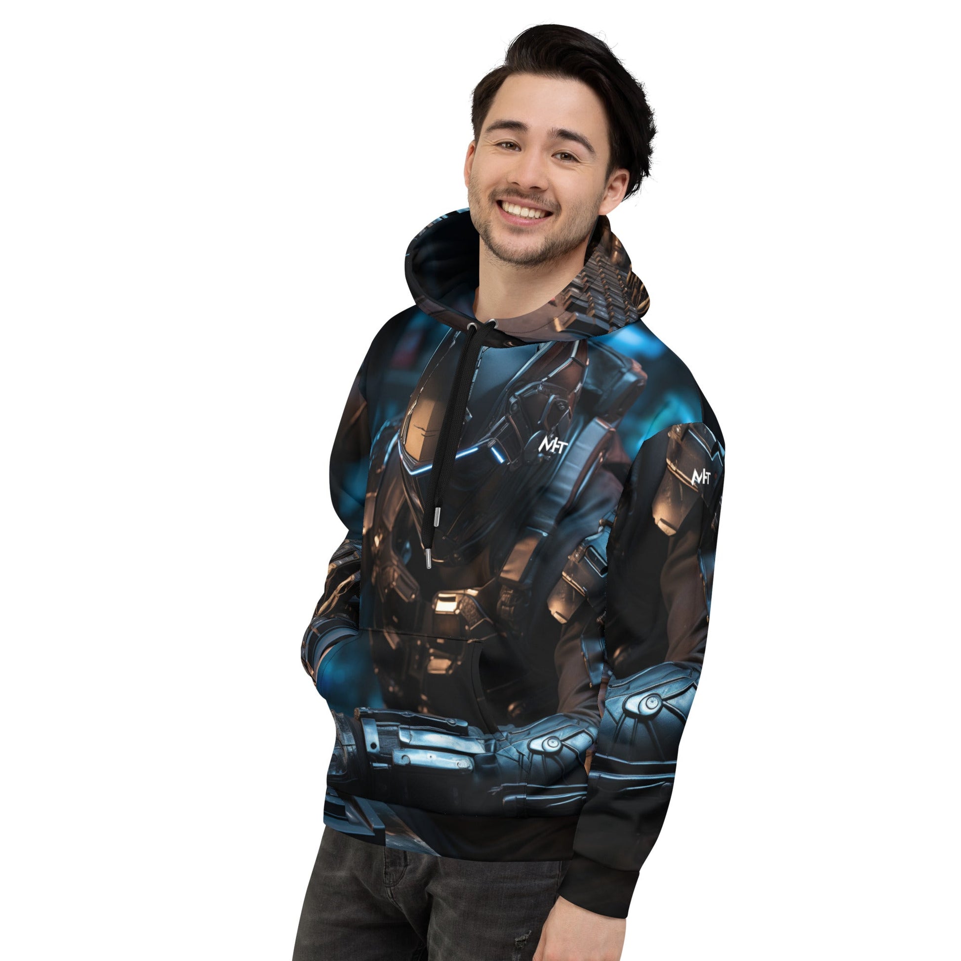 CyberWares Warrior V19 - Unisex Hoodie by DarkByteGear