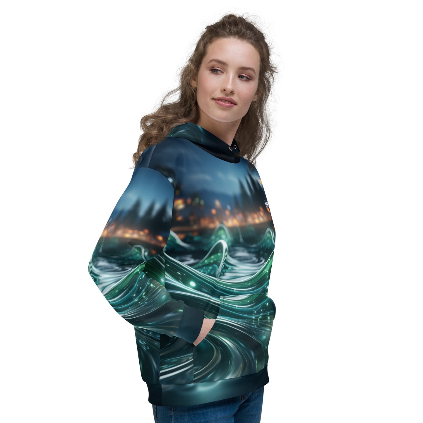 Neon AI V1 - Unisex Hoodie by DarkByteGear