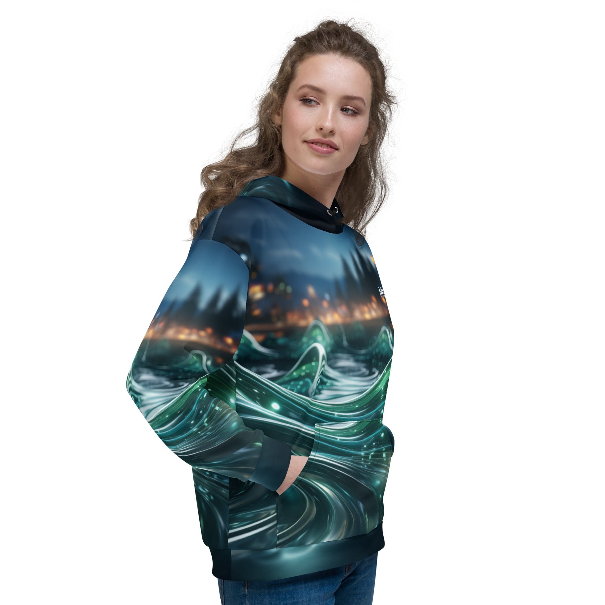 Neon AI V1 - Unisex Hoodie by DarkByteGear