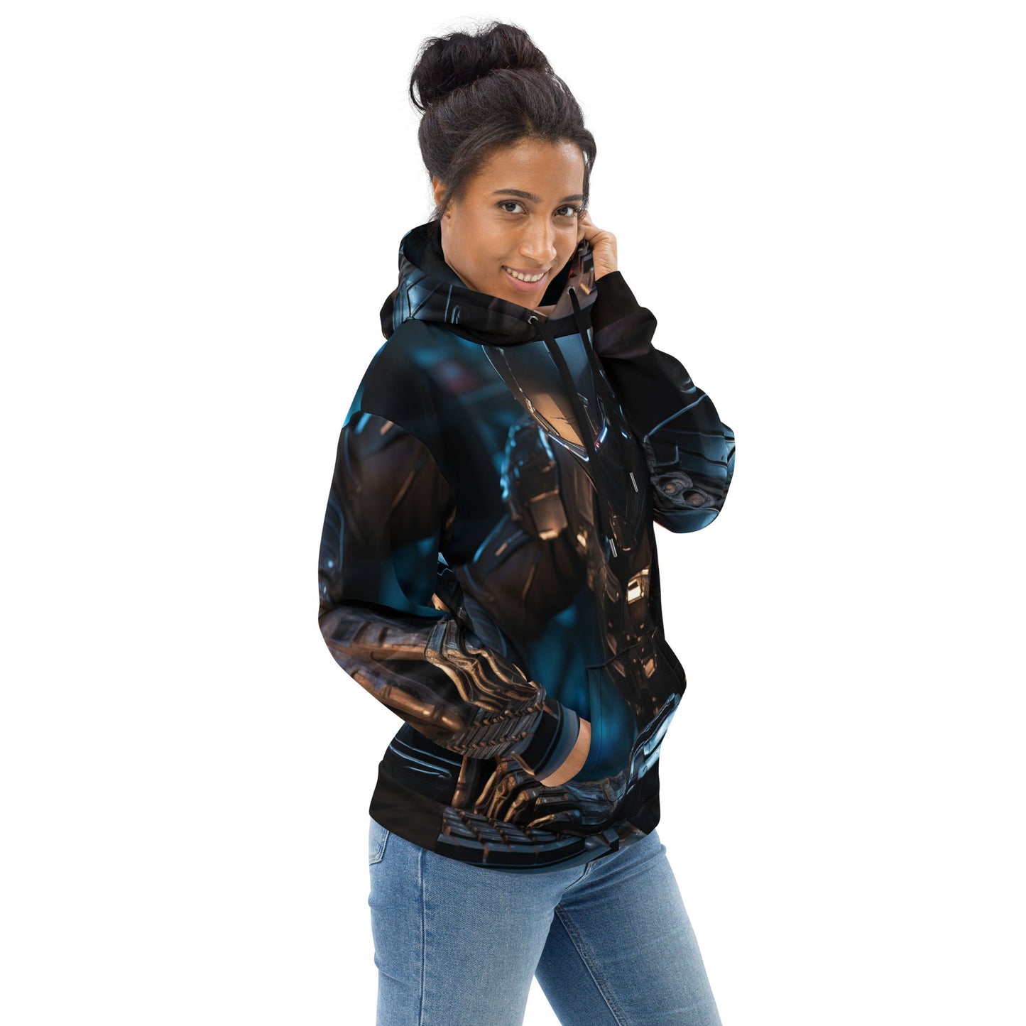 CyberWares Warrior V19 - Unisex Hoodie by DarkByteGear