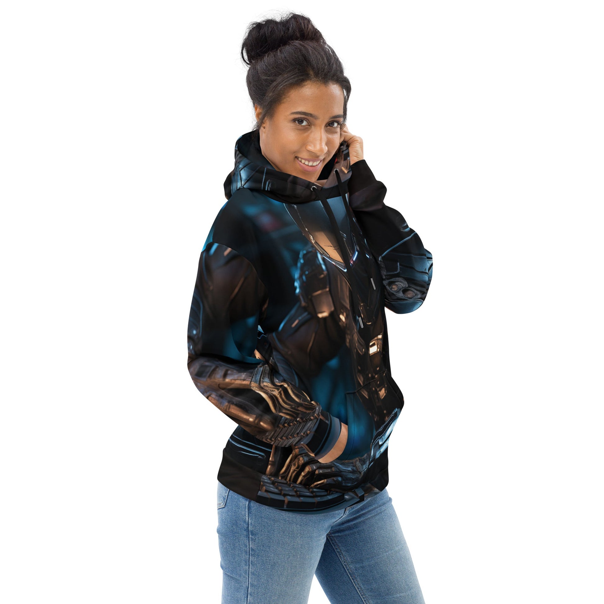 CyberWares Warrior V19 - Unisex Hoodie by DarkByteGear