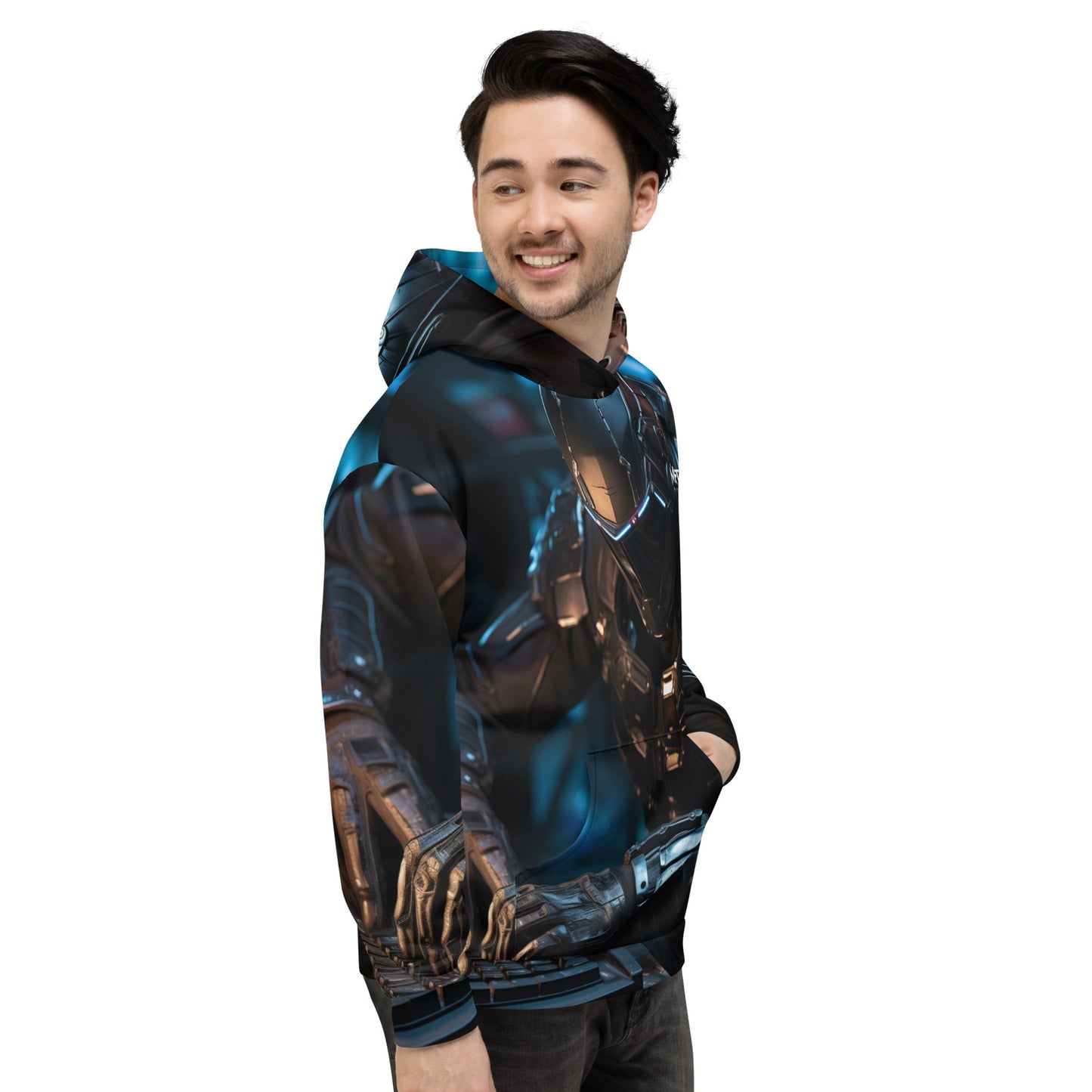 CyberWares Warrior V19 - Unisex Hoodie by DarkByteGear