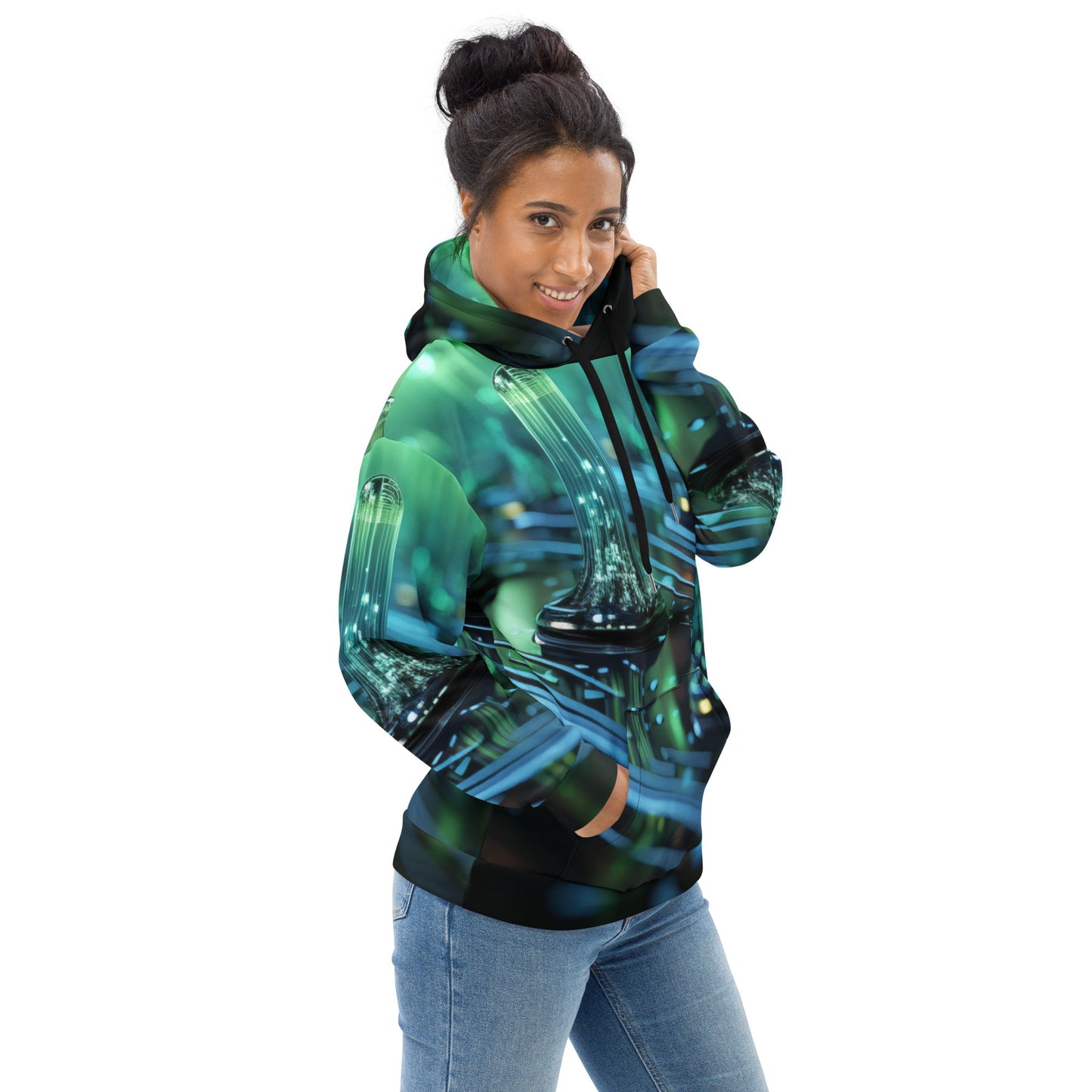 CyberTech Quantum GPU v3 - Unisex Hoodie by DarkByteGear