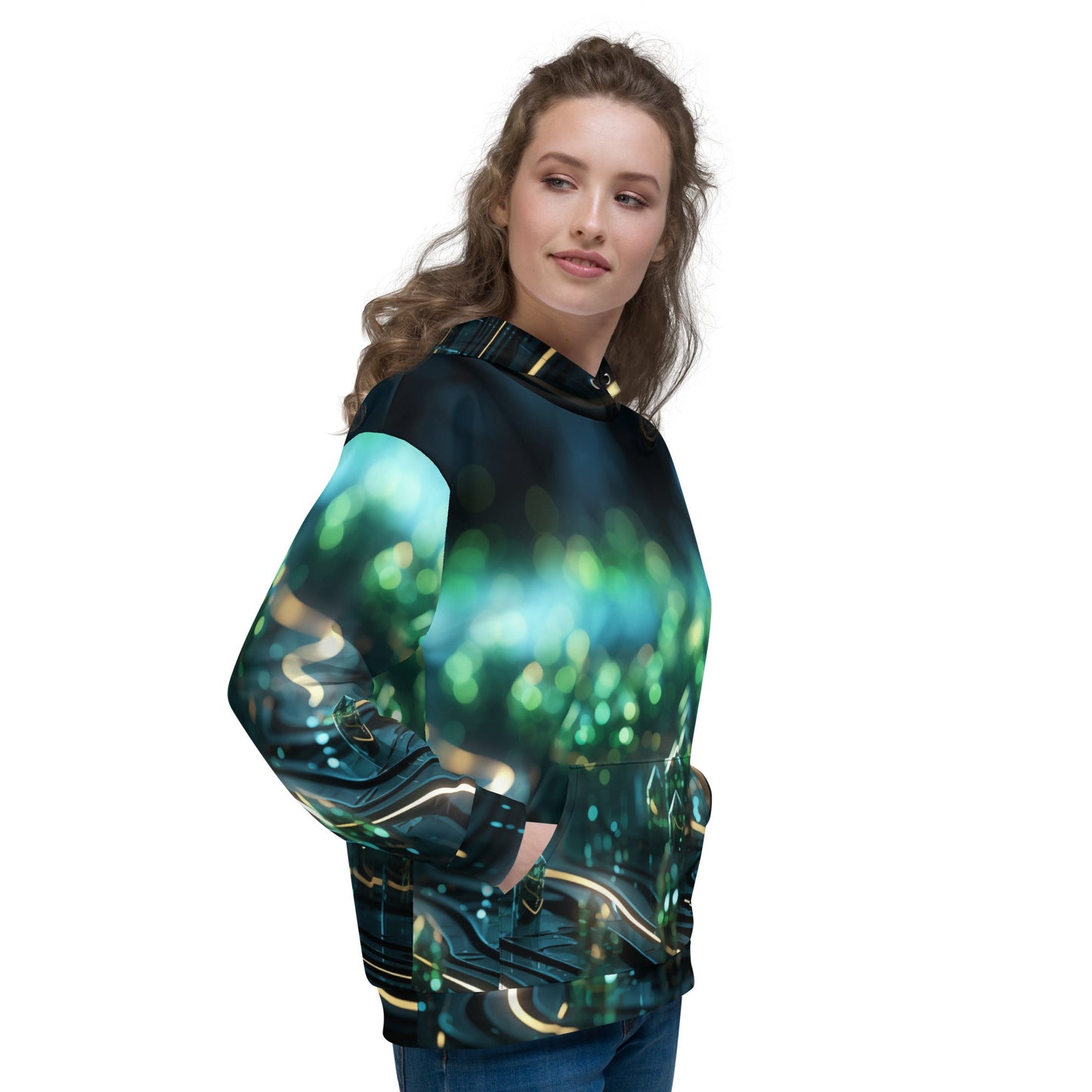 CyberTech Quantum GPU v6 - Unisex Hoodie by DarkByteGear