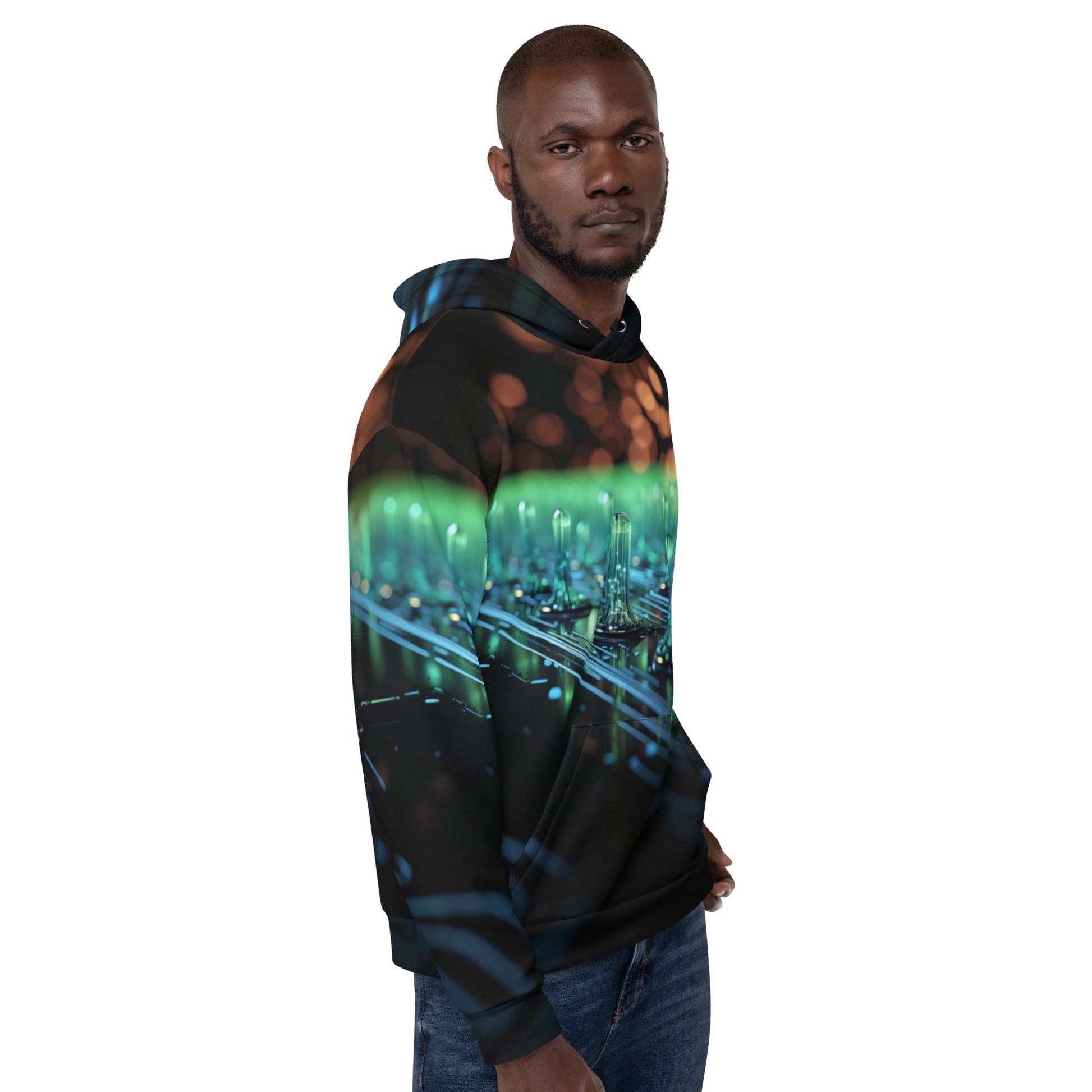CyberTech Quantum GPU v4 - Unisex Hoodie by DarkByteGear